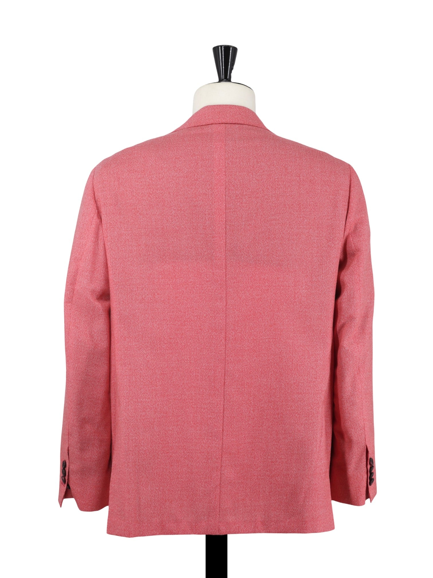 Kiton Bright Coral Red Pure Lightweight-Cashmere Speckle Jacket
