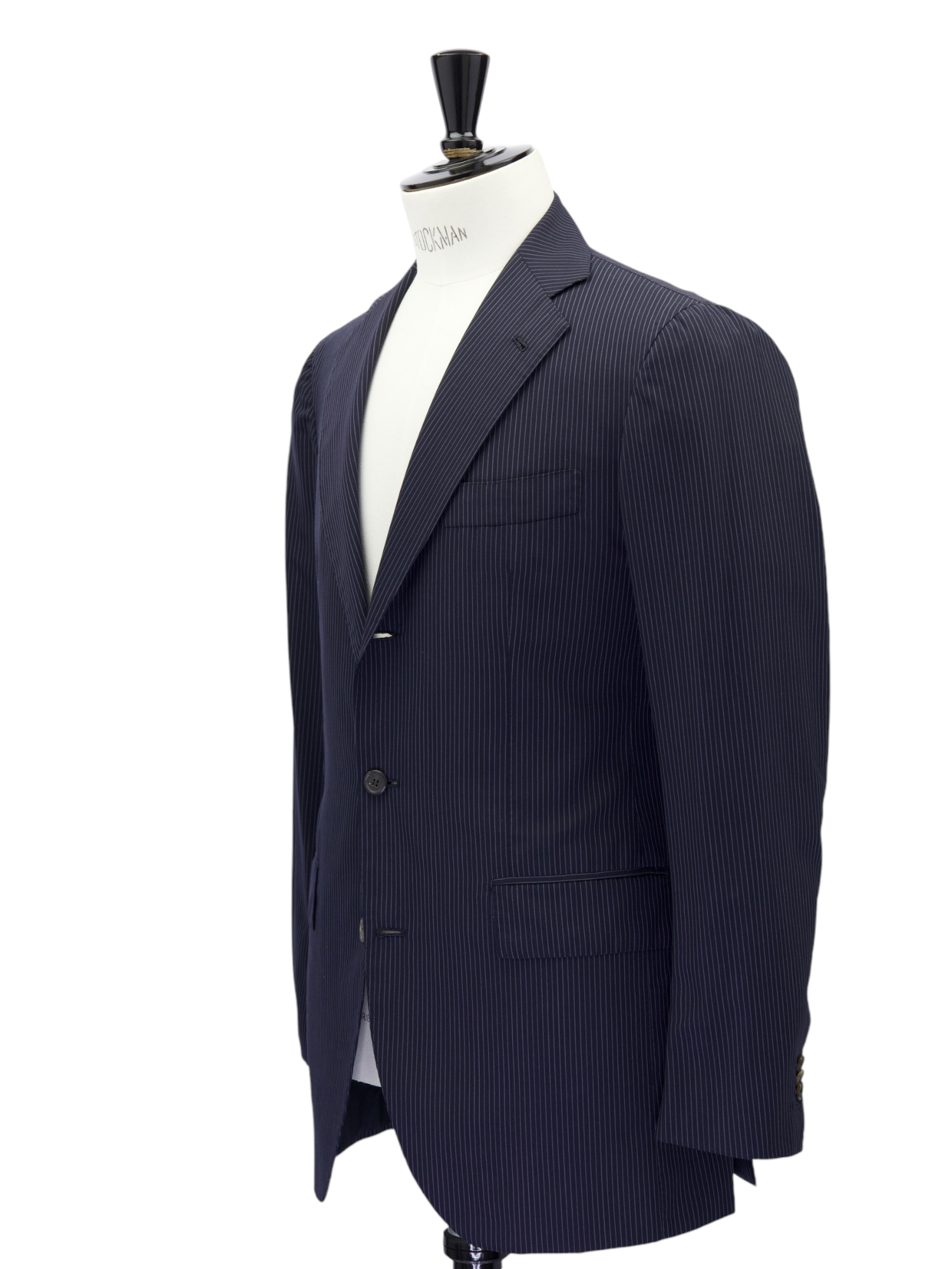 Orazio Luciano Black Pinstripe Suit