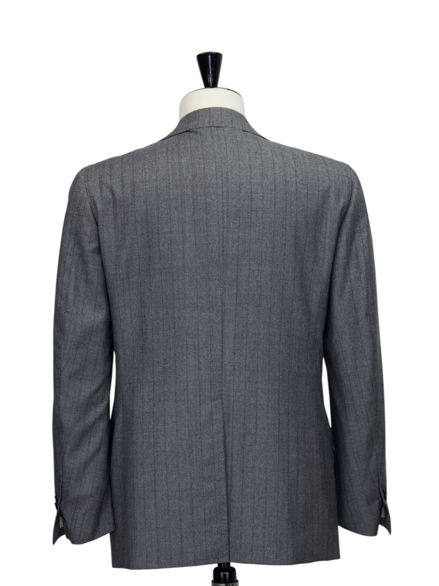 Cesare Attolini Grey Super 150's & Cashmere Pinstripe Winter Suit