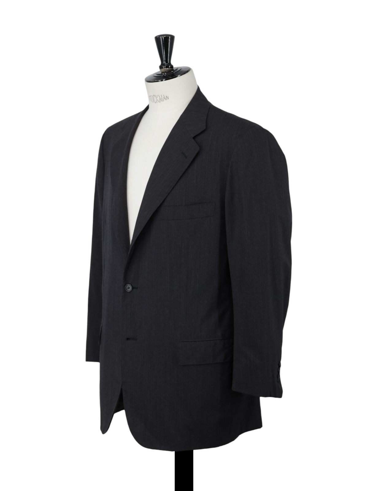 Kiton Dark Grey Vintage Super 150's "Diamante Blu" Micro-Stripe Suit