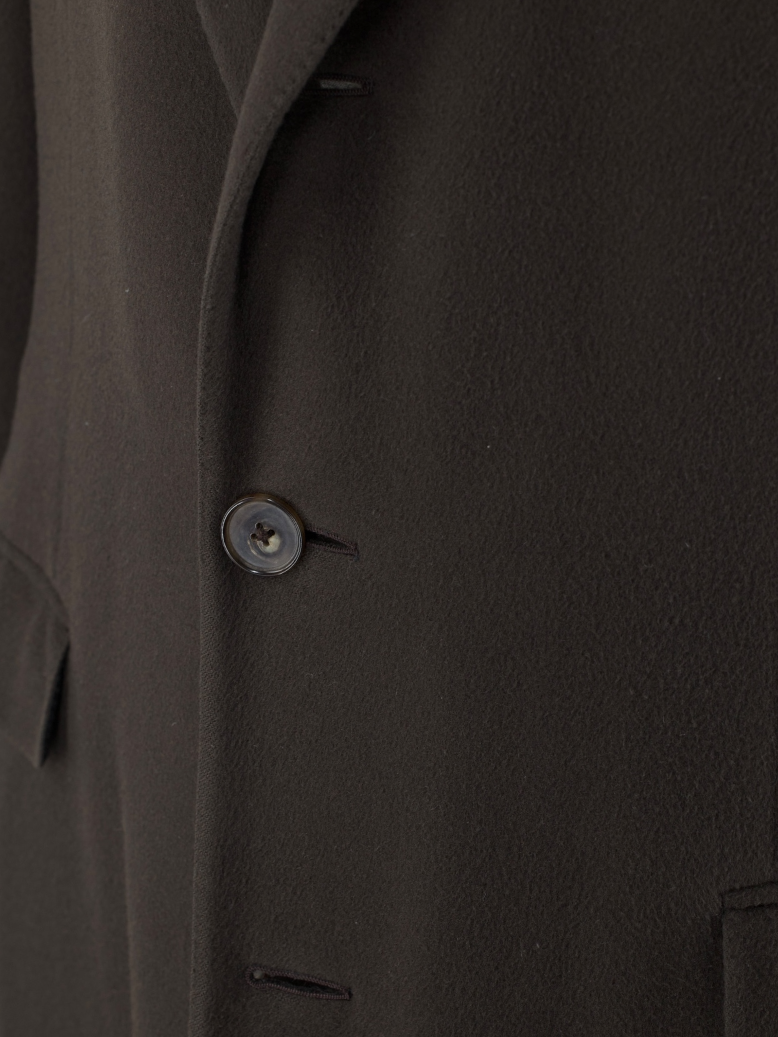 Ermenegildo Zegna Chocolate Brown Pure Cashmere Roma Overcoat