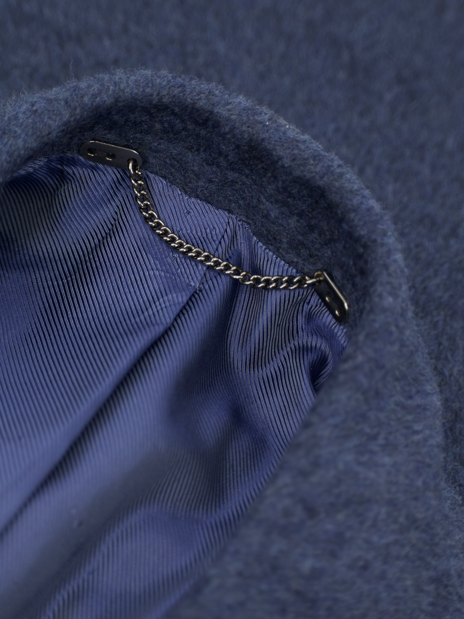 Cesare Attolini Steel Blue Pure Cashmere Double Breasted Sartorial Polo Coat