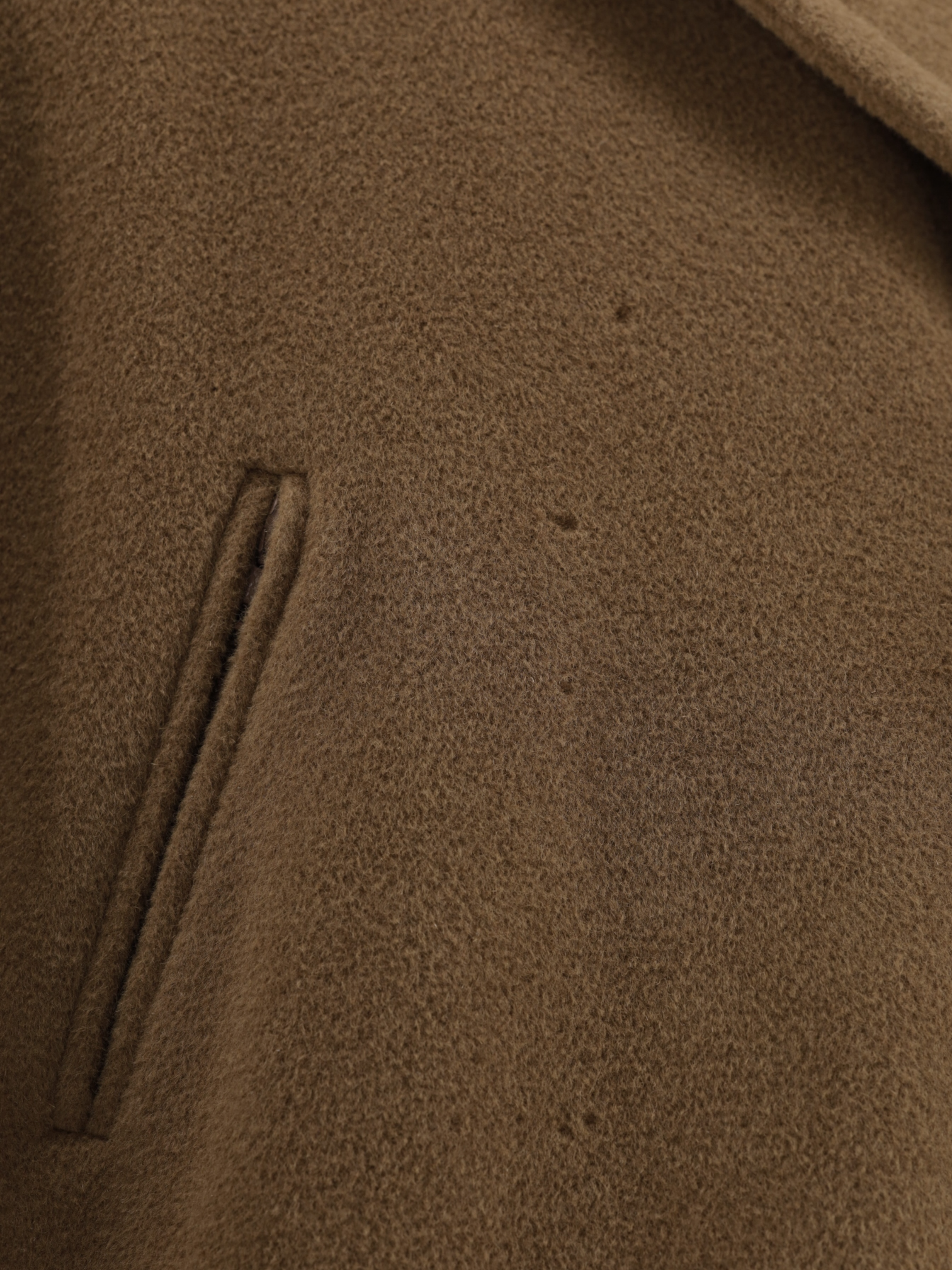 Hermès Mocca Brown Angora, Wool & Cashgora Raglan Overcoat