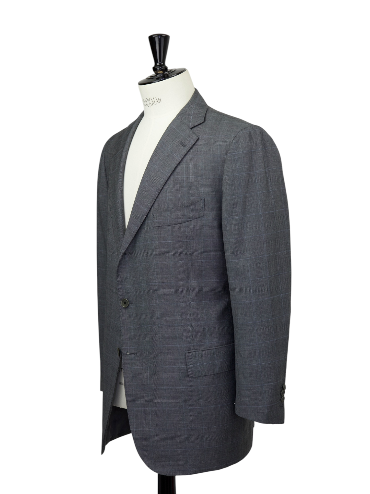 Cesare Attolini Grey Super 150’s Windowpane Jacket