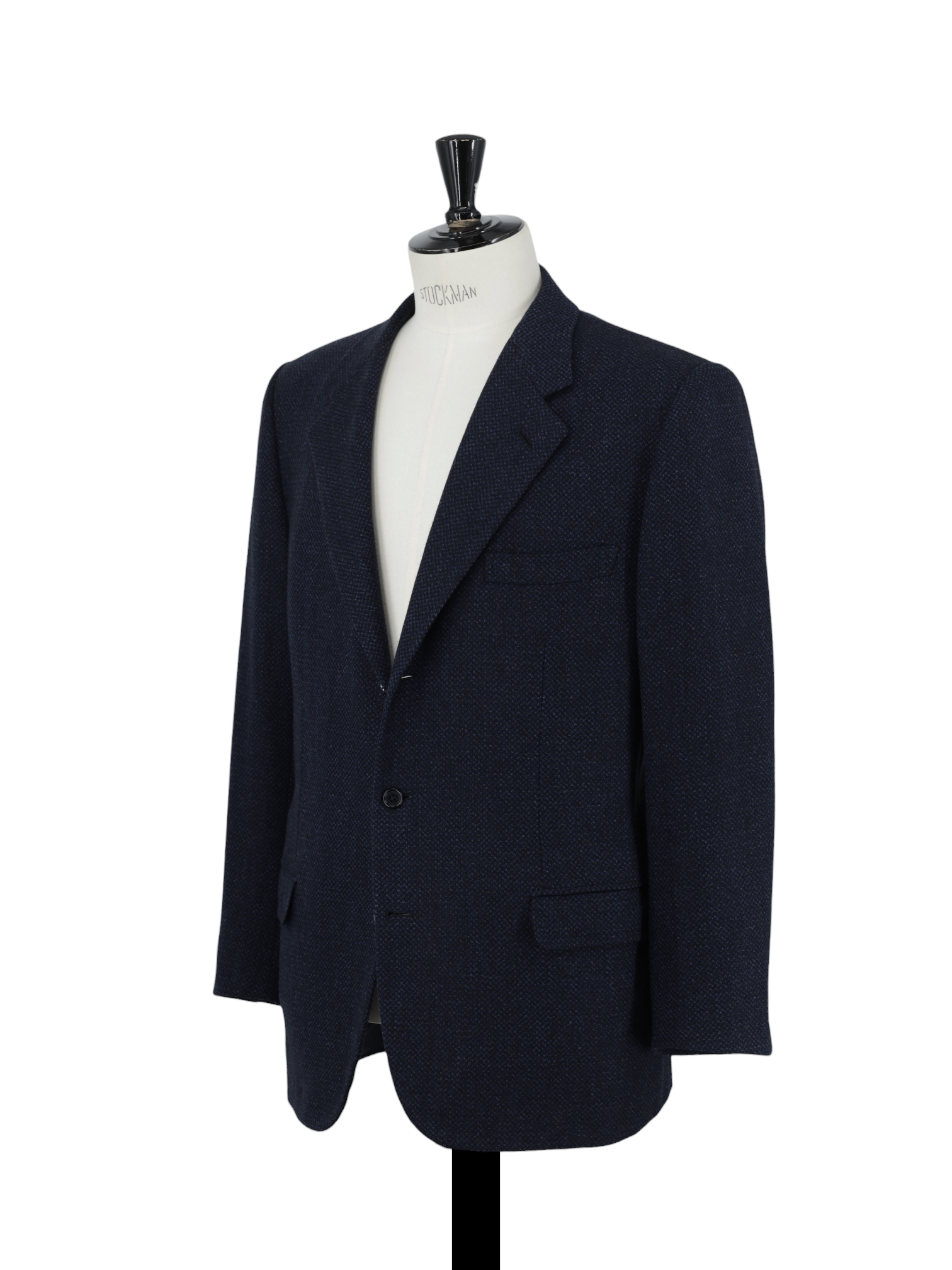 Brioni Dark Blue Wool & Cashmere Micro-Pattern Palatino Jacket