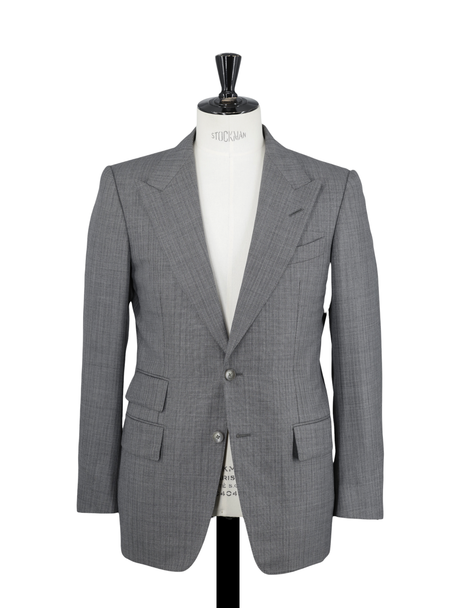 Tom Ford Grey Fine-Wool Multi-Striped Windsor Suit