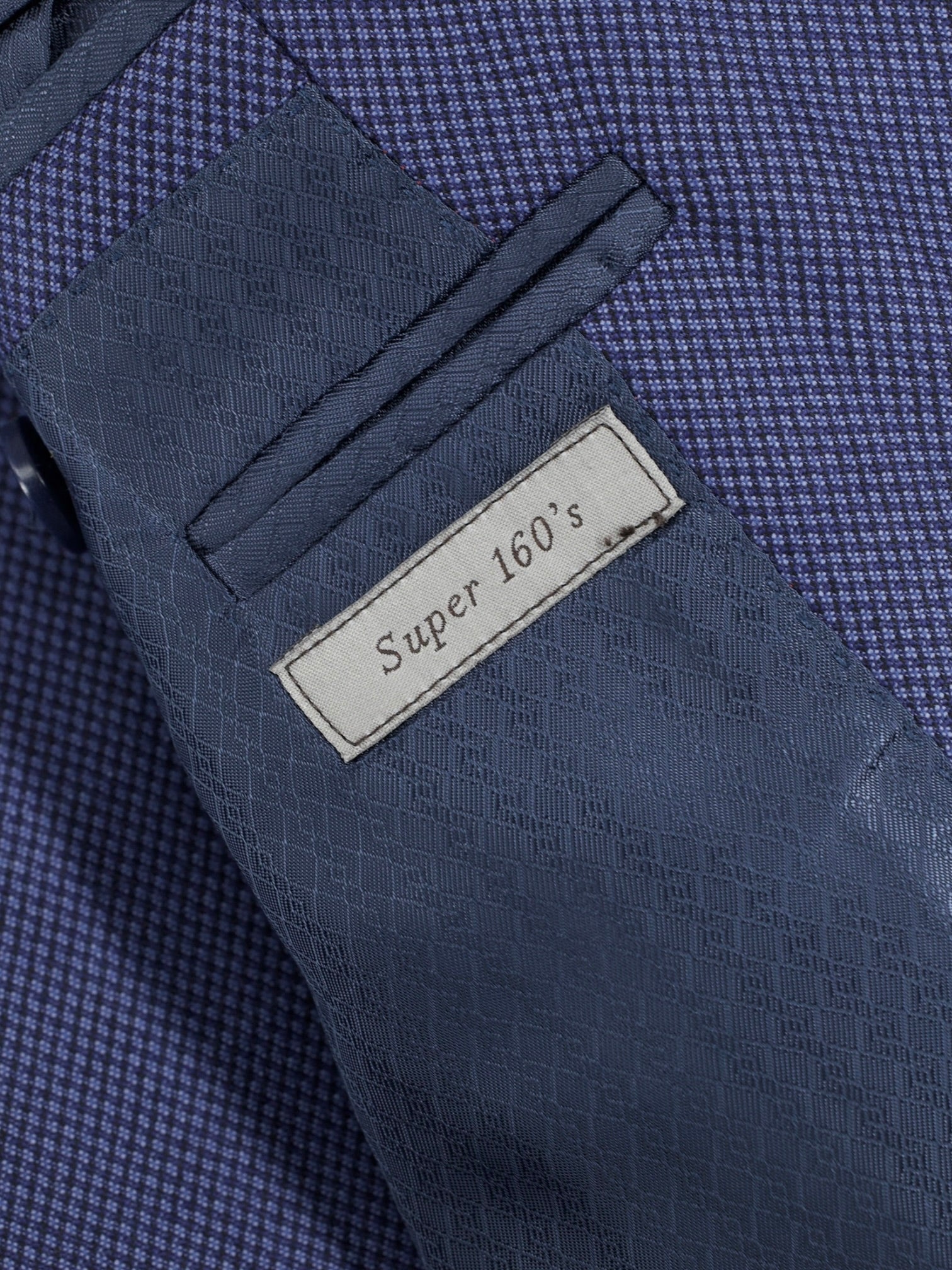 Canali Royal Blue Exclusive Super 160's Wool Birdseye Suit
