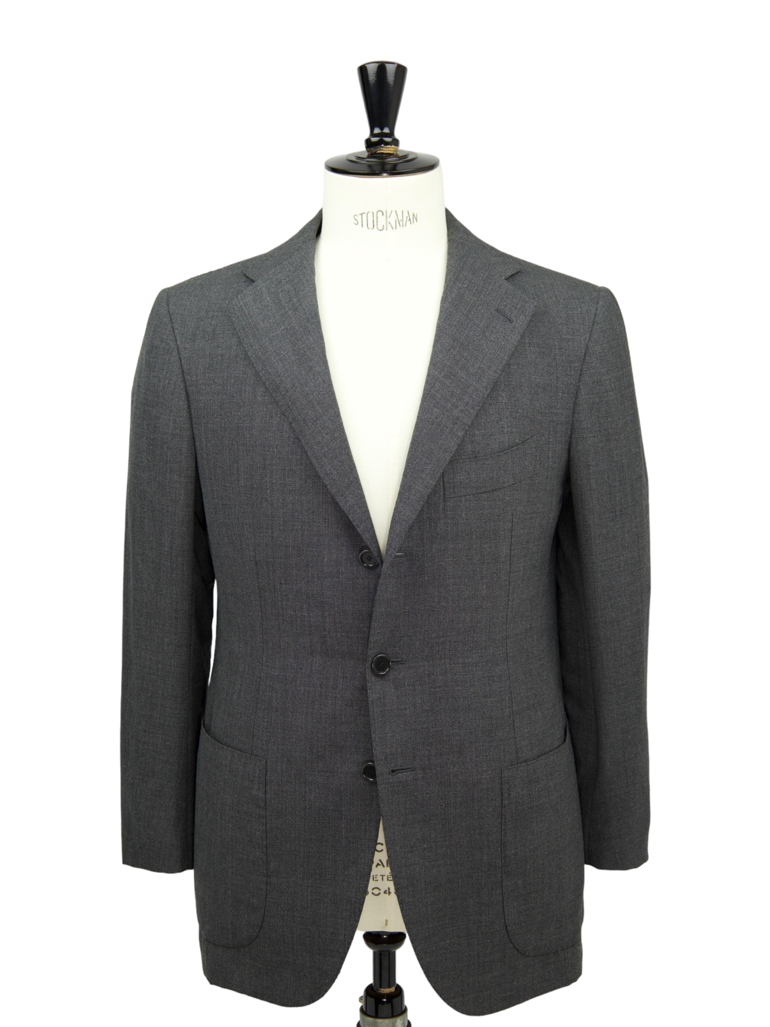 Cesare Attolini Grey Worsted Woollen Suit