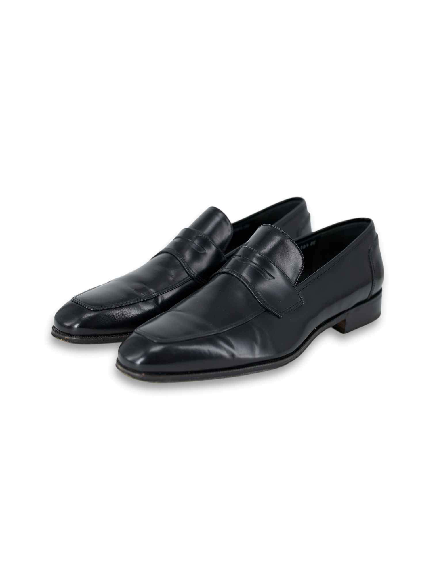 Salvatore Ferragamo Black Calfleather Penny Loafer