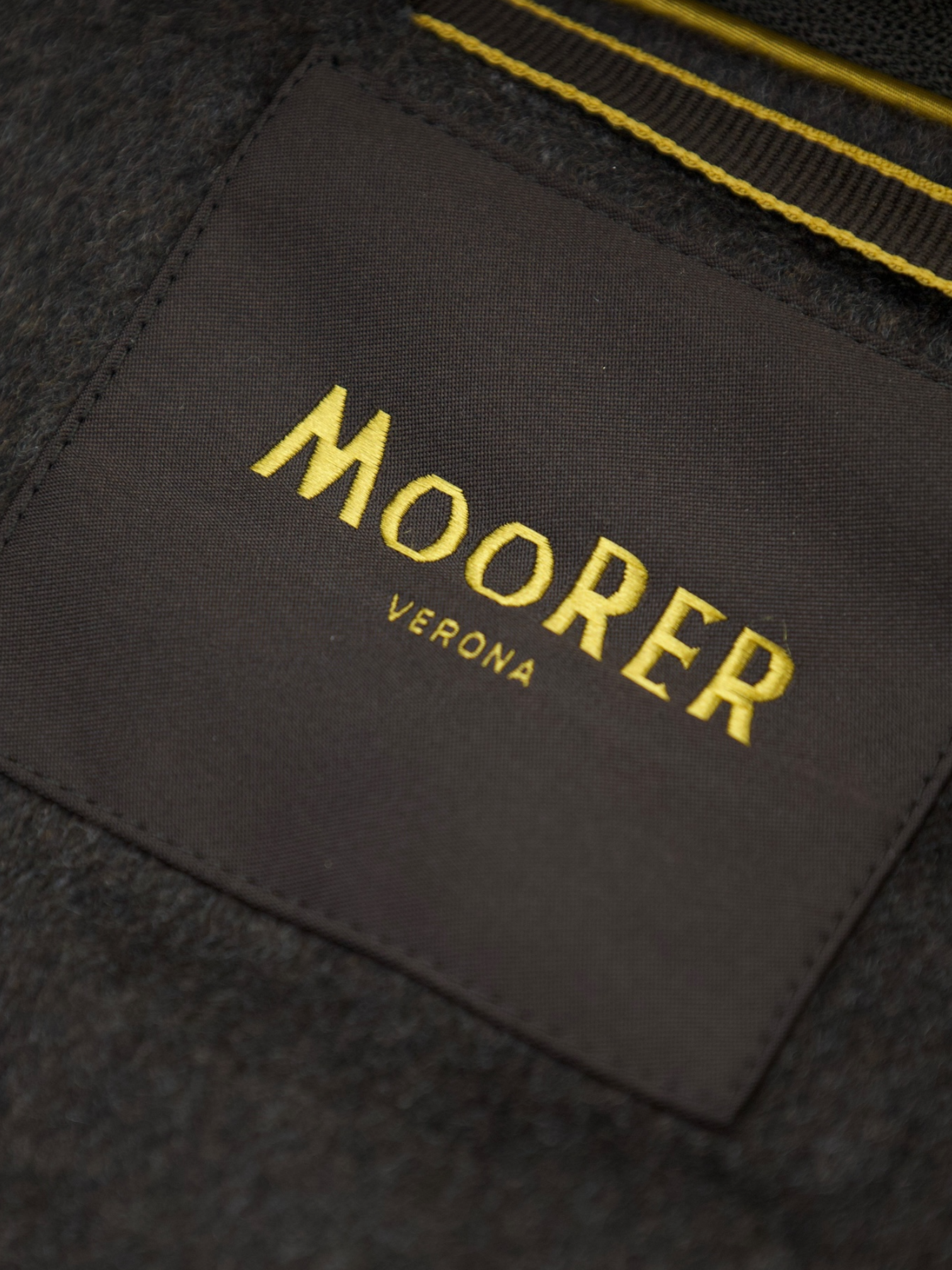 MooRER Dark Brown Wool & Cashmere Quilted "Costanzo" Parka