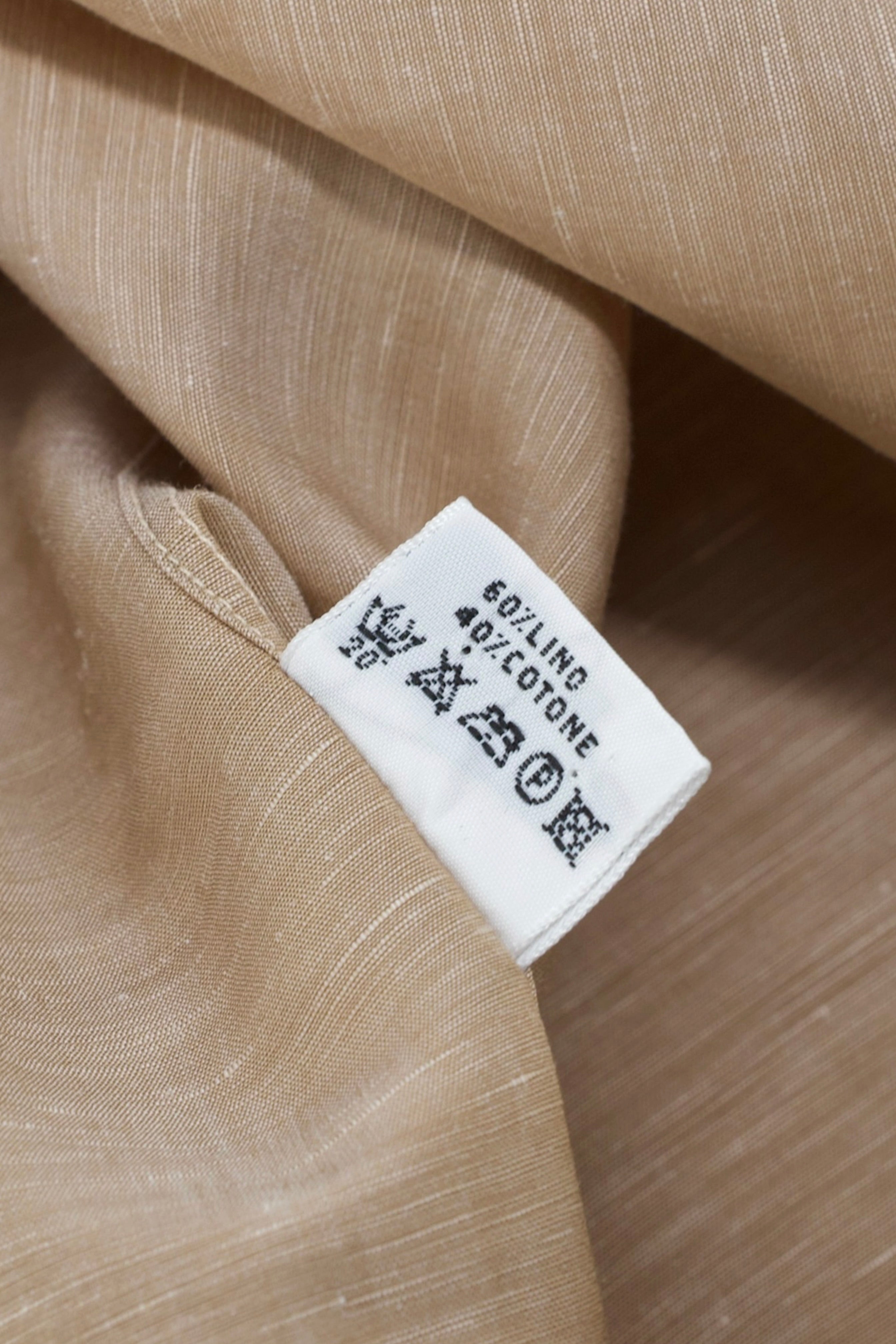 Cesare Attolini Light Brown Linen & Cotton Melange Shirt