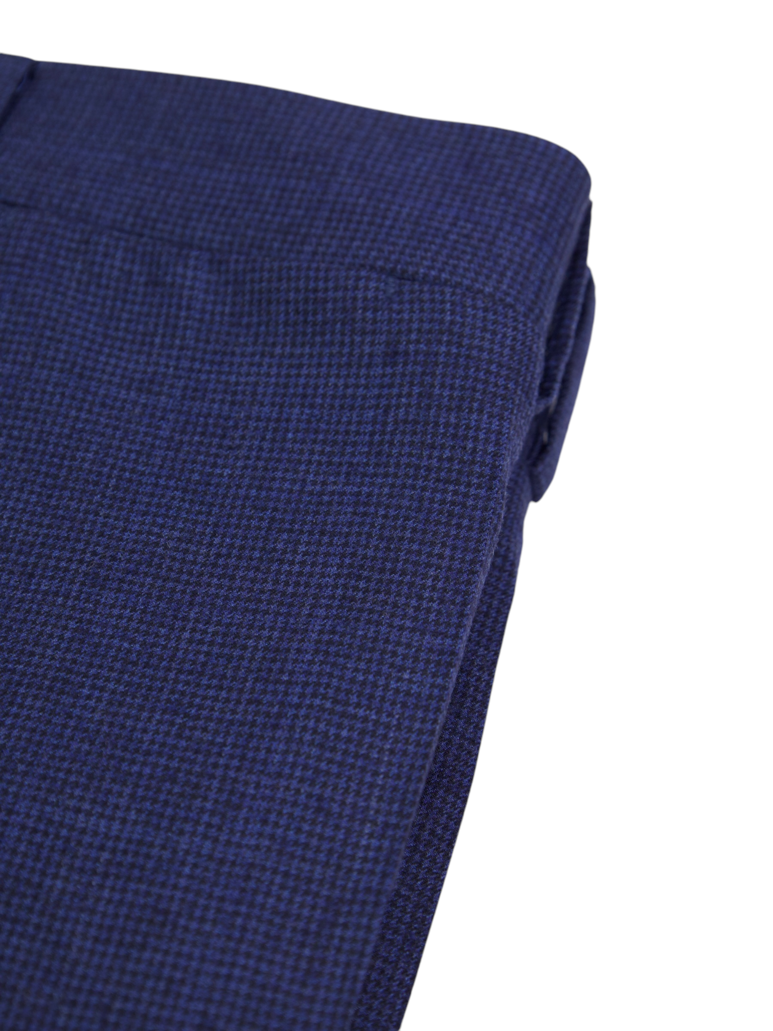 Canal Blue "Exclusive" Worsted Flannel Windowpane Trousers