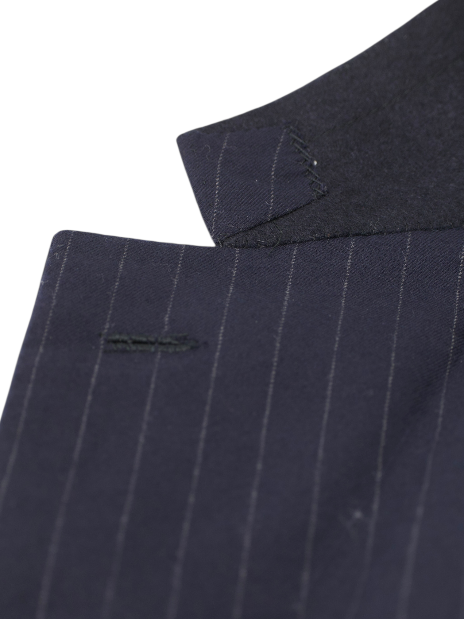 Brioni Navy Brushed-Wool Pinstripe Palatino Suit