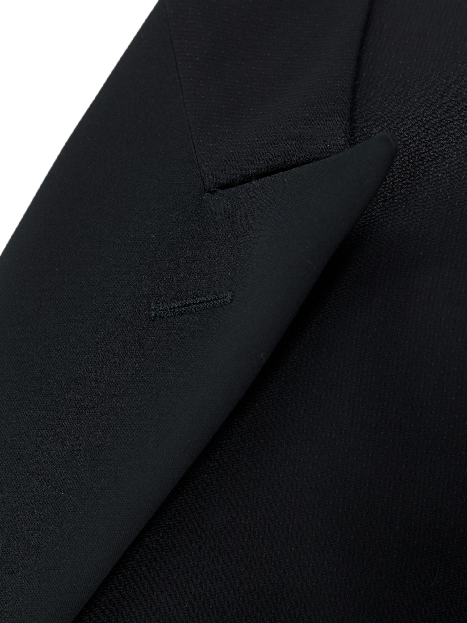 Corneliani Black Fine-Wool Micro-Dot Tuxedo Dinner Jacket