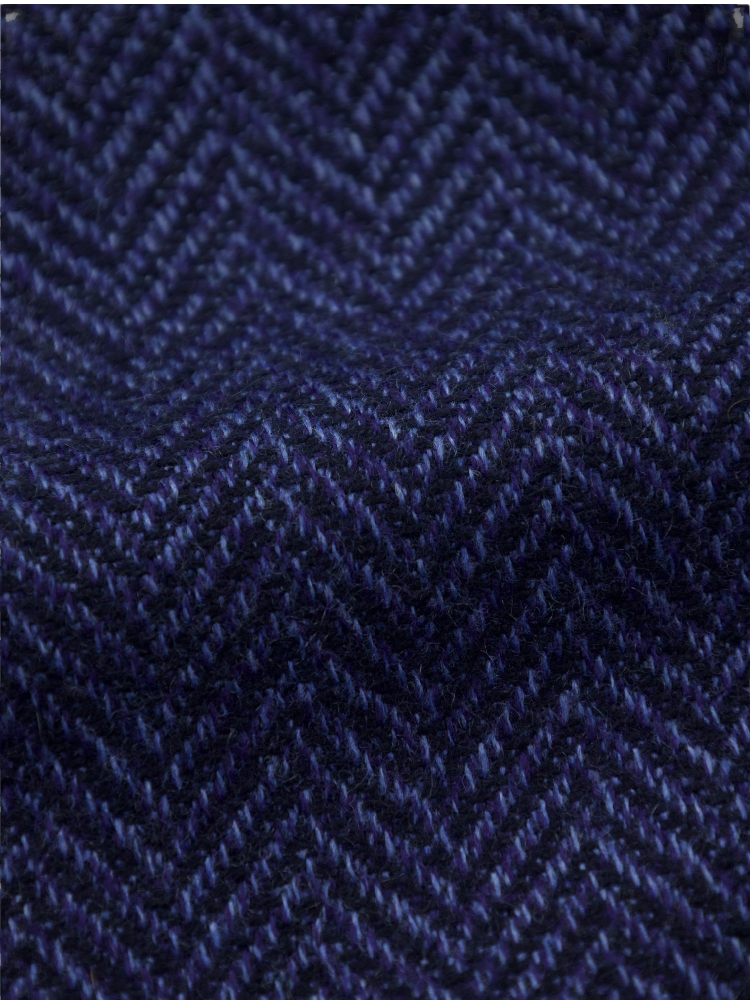 Cesare Attolini Blue Cashmere Herringbone Jacket