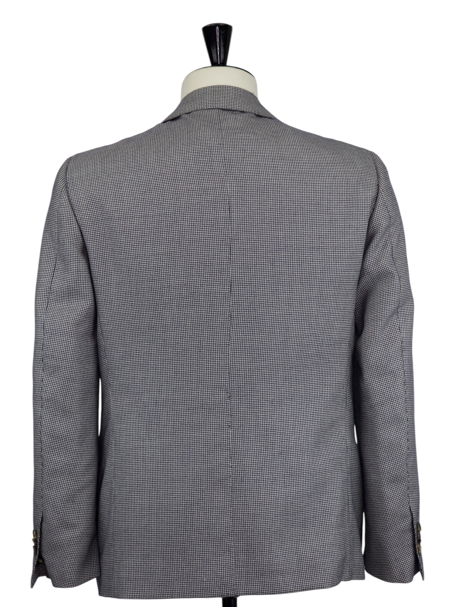 Cesare Attolini Light Grey Extrafine-Wool Puppytooth Jacket