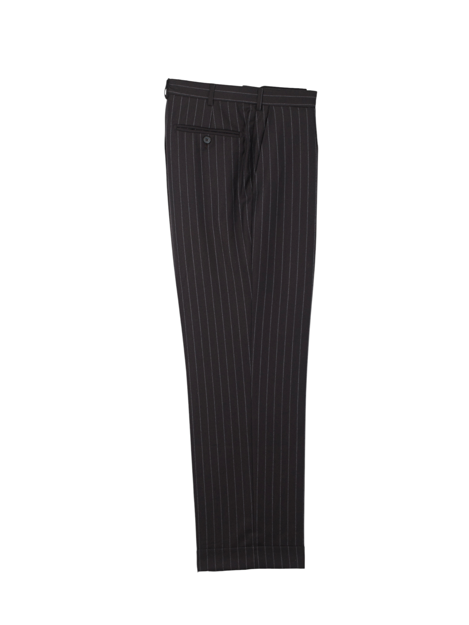 Ermenegildo Zegna Dark Brown "Heritage" Wool-Flannel Chalkstripe Suit