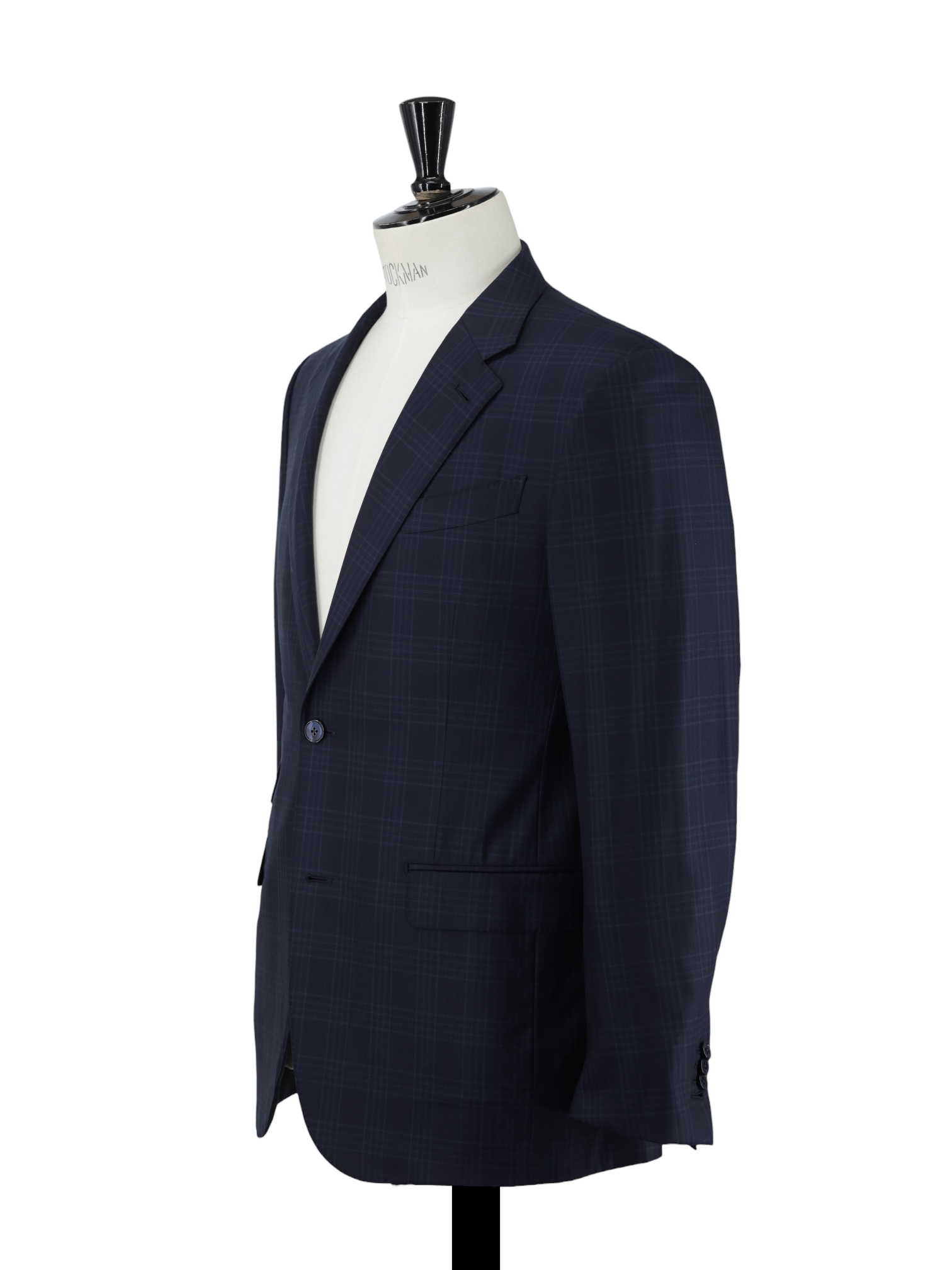 Ermenegildo Zegna Dark Blue 12milmil12 Checkered Mila Suit