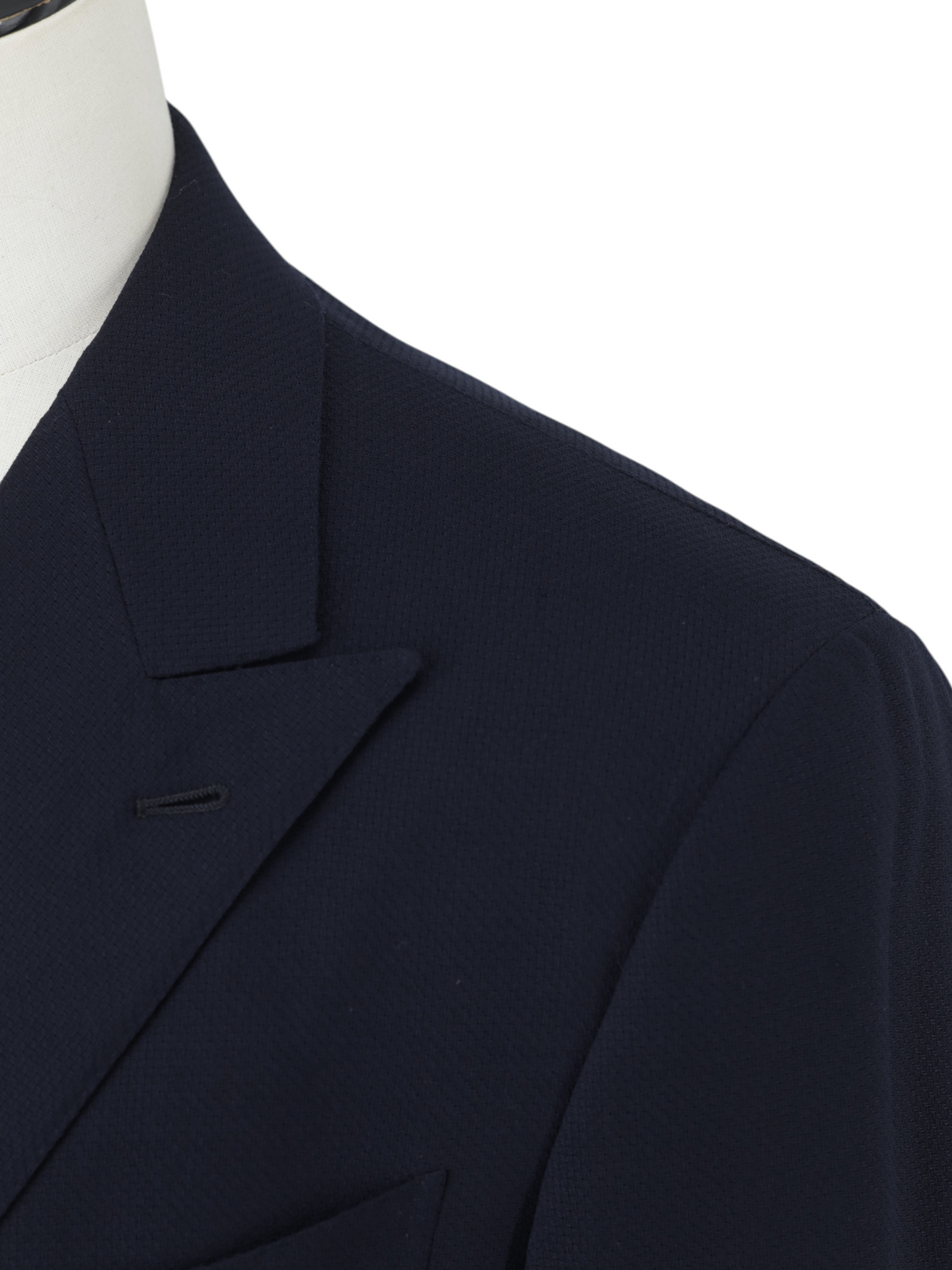 Ermenegildo Zegna Navy Double Breasted "Cool-Effect" Wool Milano Easy Jacket