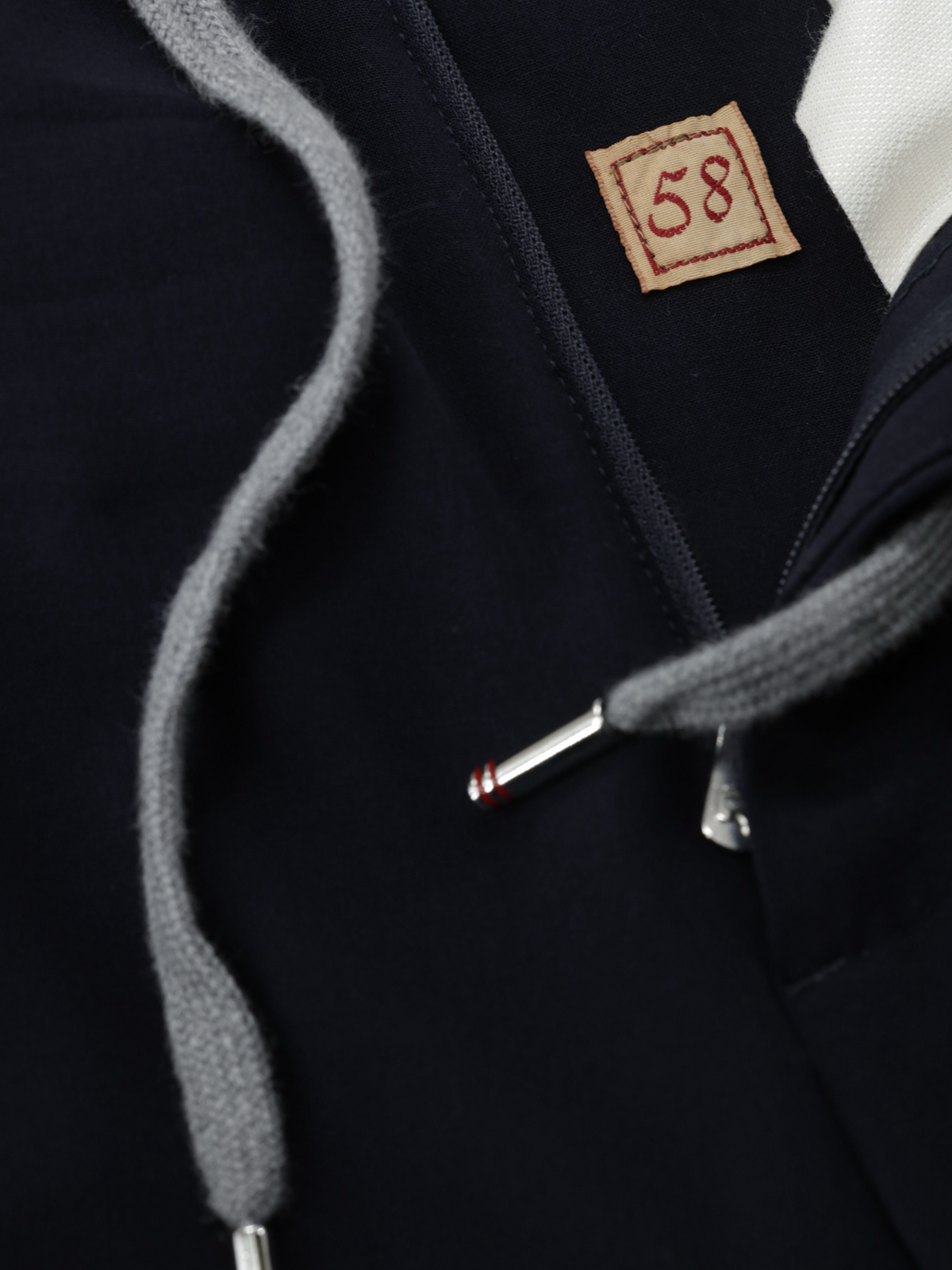 Marco Pescarolo Navy Wool & Stretch Zip-Up Luxury Tracksuit