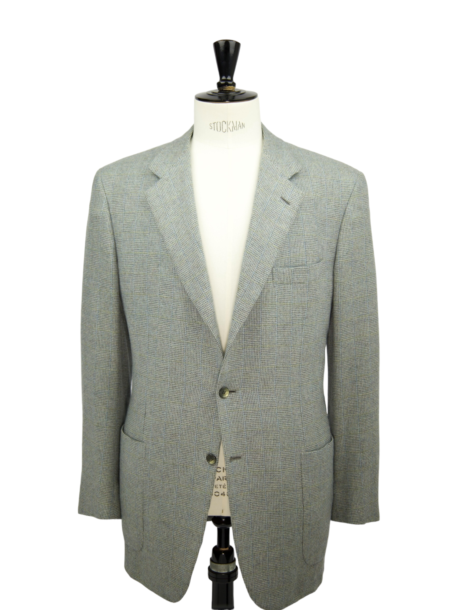 Brioni Grey Cashmere Glenplaid Nomentano Jacket