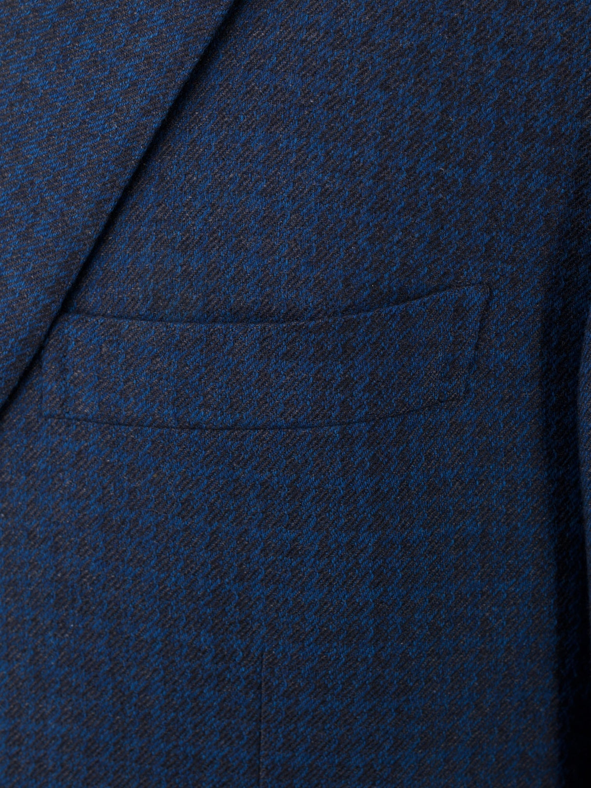 Brioni Petrol Blue & Burgundy Silk & Cashmere Houndstooth Brunico Jacket
