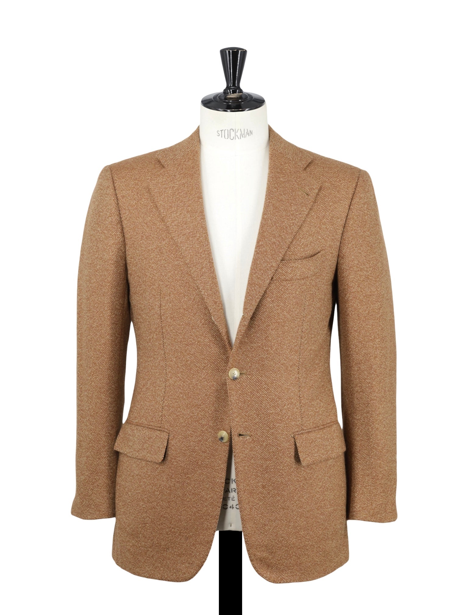 Cesare Attolini Caramel Brown Vintage Cashmere Twill Winter Jacket