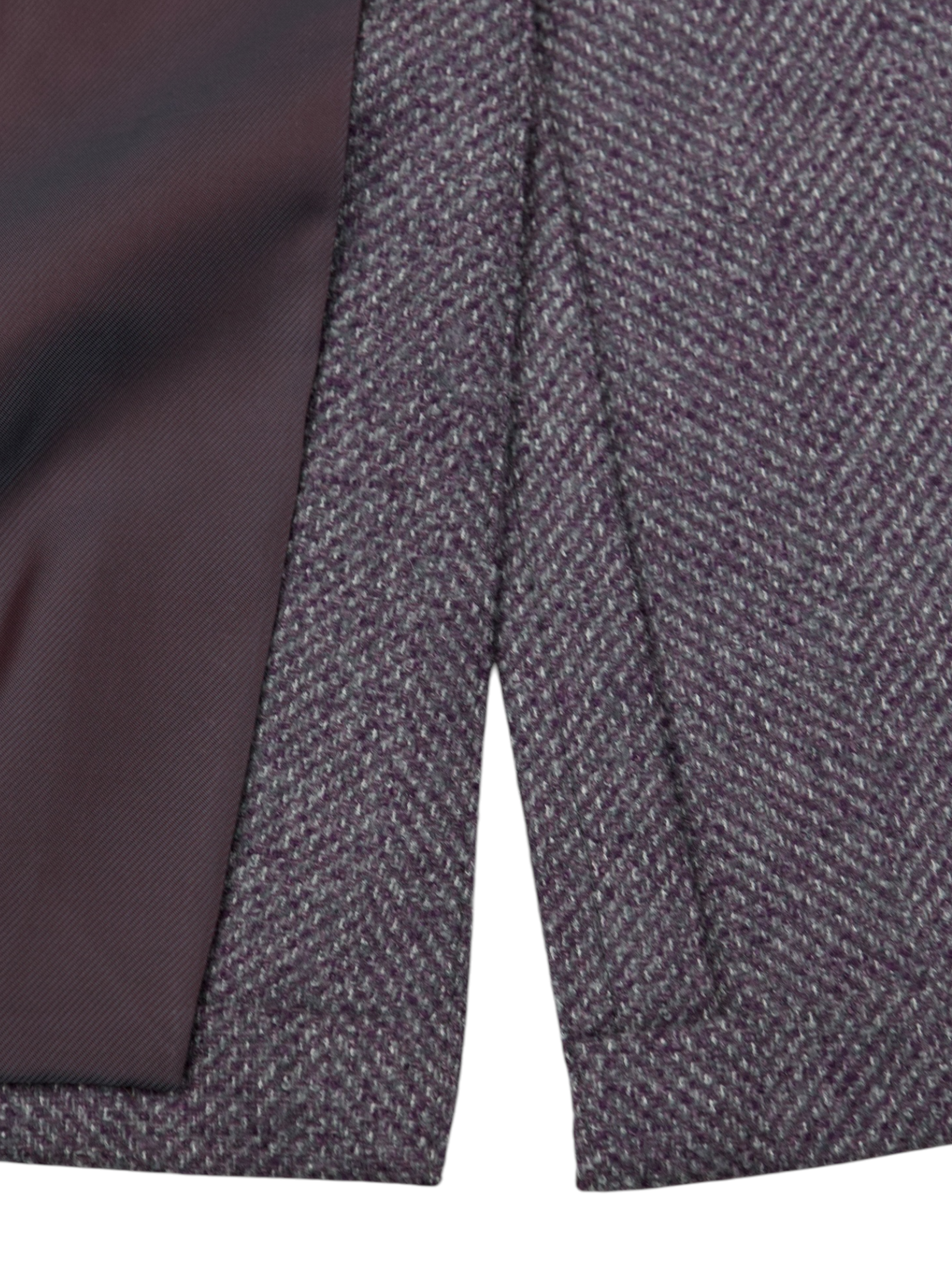 Pal Zileri Soft Purple Wool, Silk & Cashmere Micro-Pattern Jacket