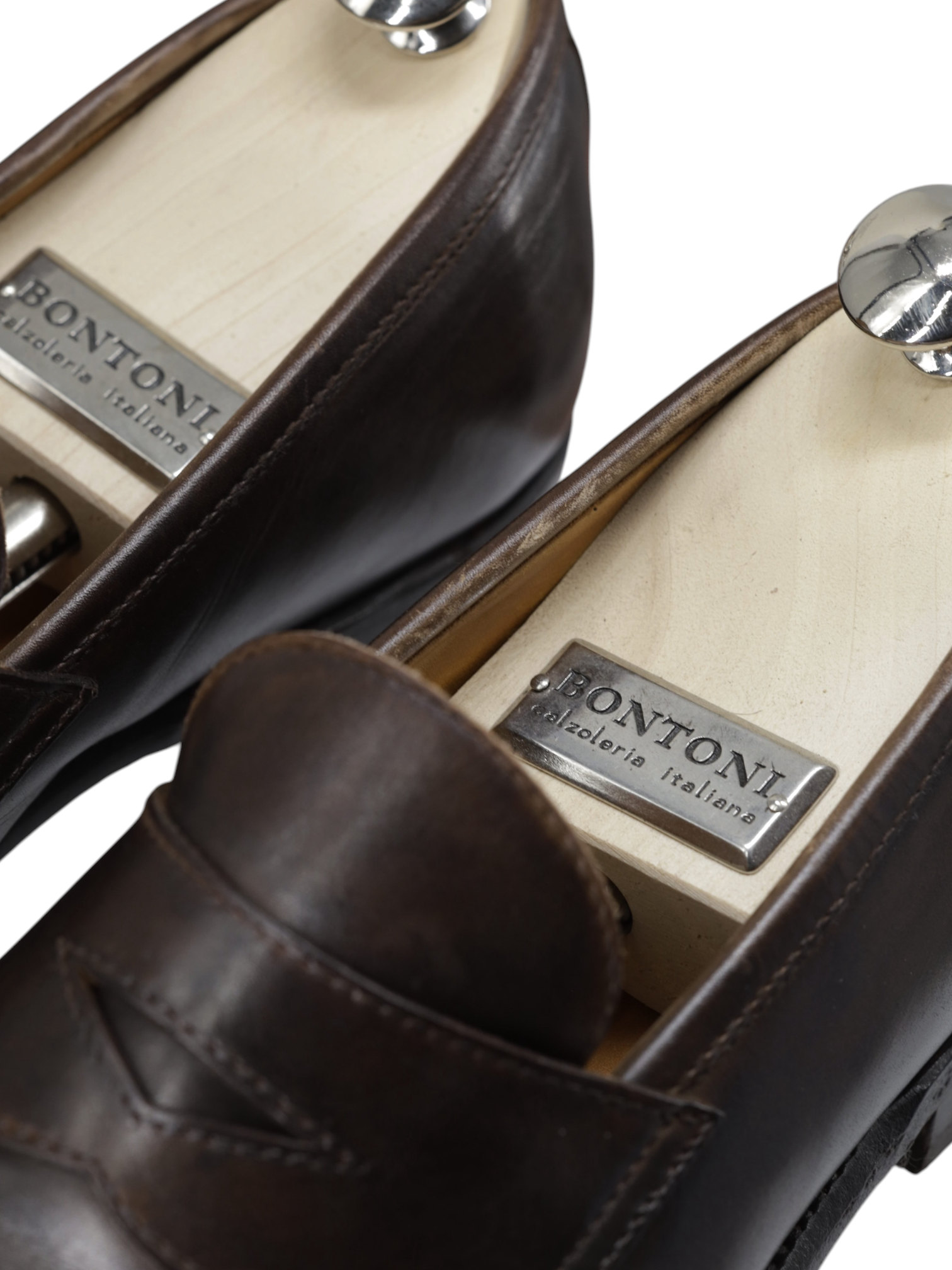 Bontoni Dark Brown Calfleather Principe Penny Loafer