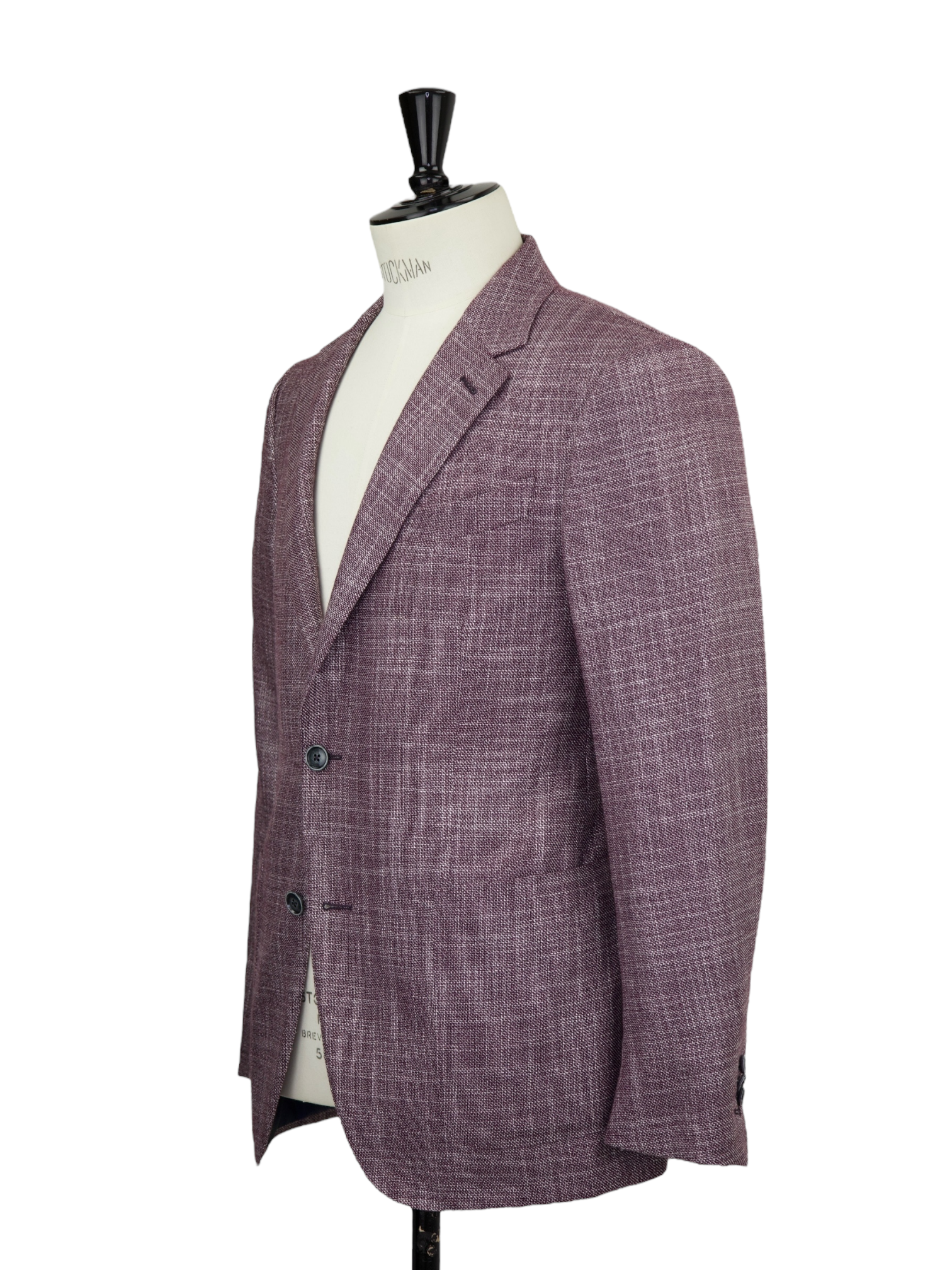 Ermenegildo Zegna Oxblood & Ivory Melange Cashmere & Silk "Fairway" Jacket