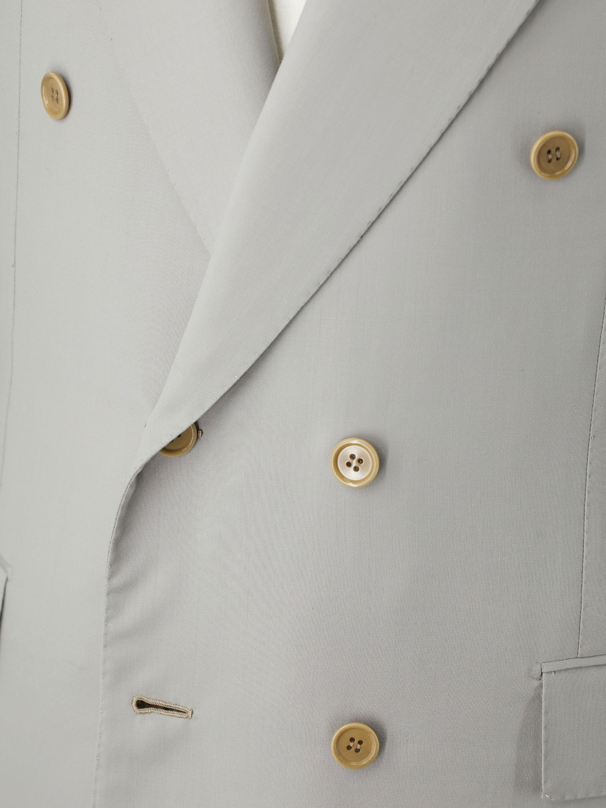 Kiton Stone Vintage Fine-Wool Double-Breasted Suit
