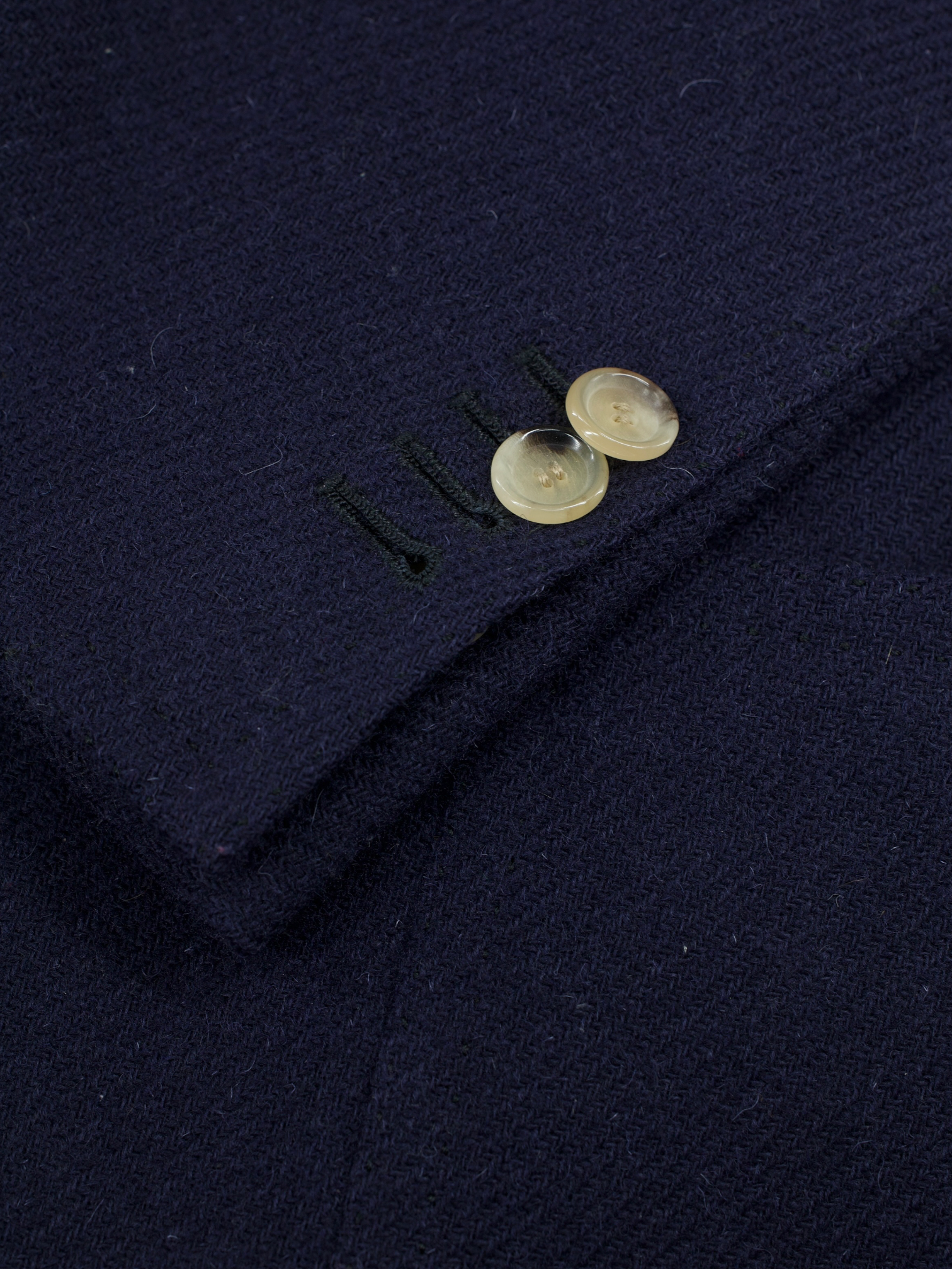 Cesare Attolini Dark Blue Tweed-Wool Unlined Neapolitan Jacket