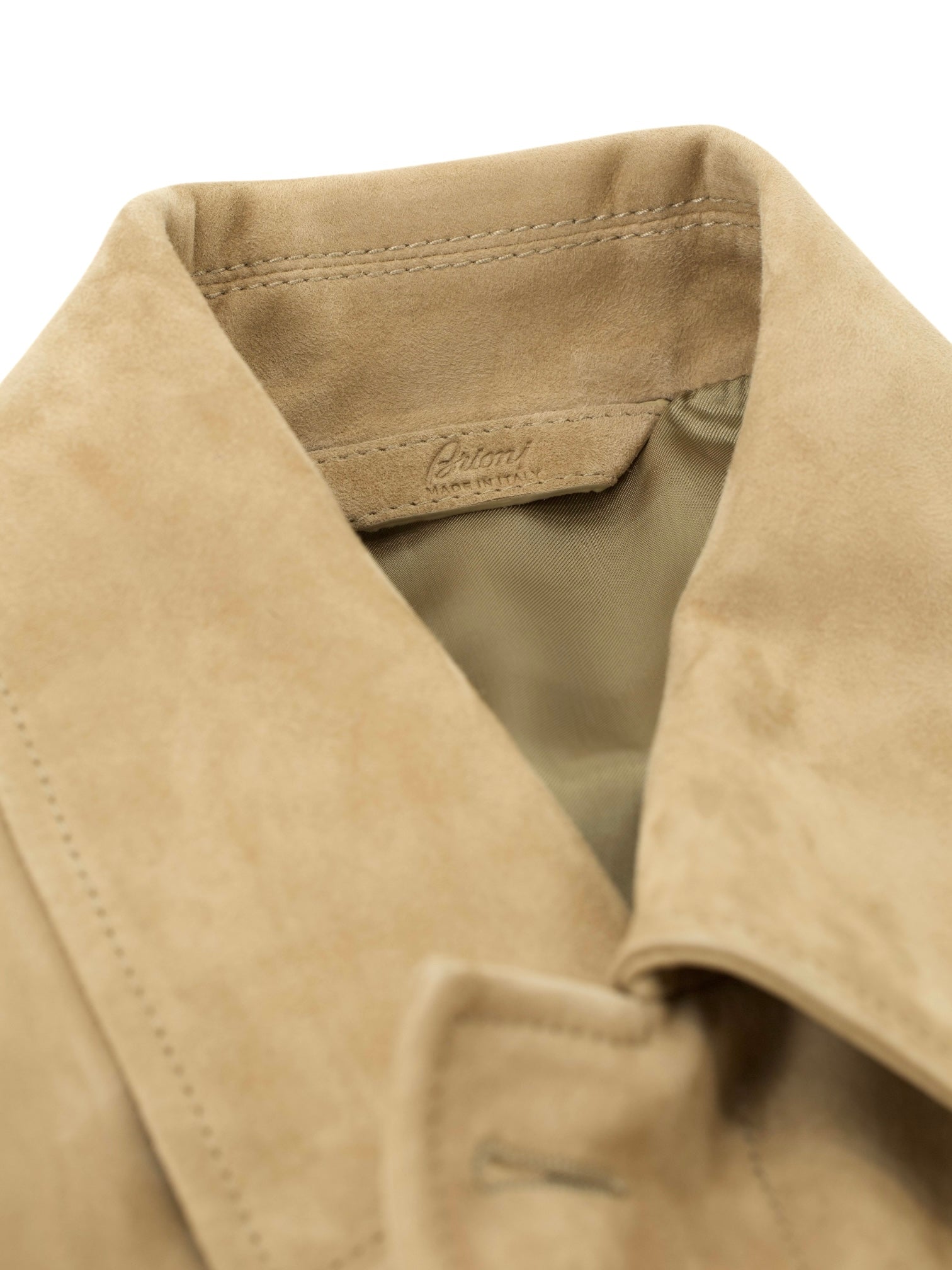 Brioni Beige Sahariana Lambskin Jacket