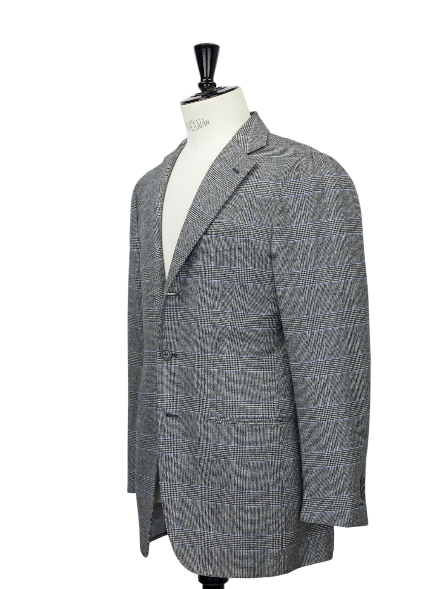 Luigi Borrelli Grey Wool & Cashmere Prince of Wales Suit