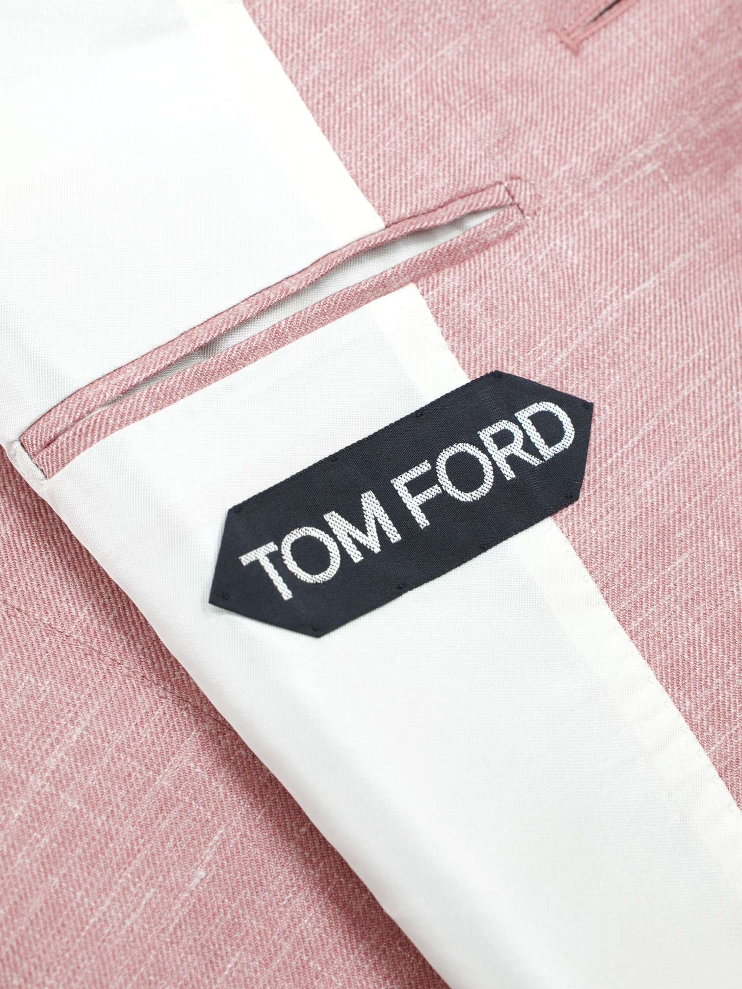 Tom Ford Soft Pink Wool, Silk & Linen Melange Wetherby Suit
