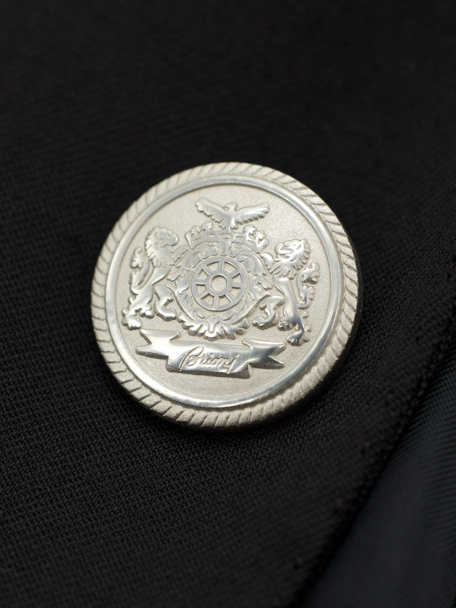 Brioni Black Wool & Metal Buttons Colosseo Blazer Jacket