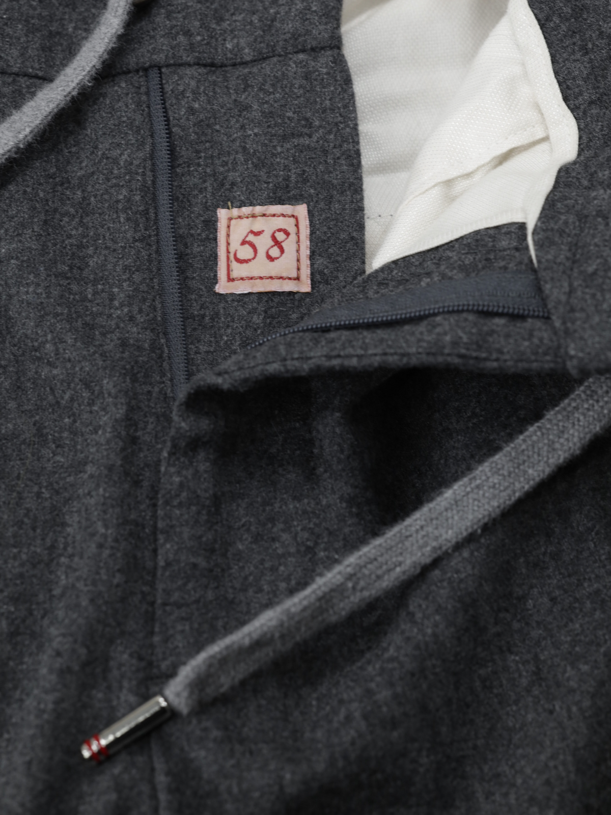 Marco Pescarolo Grey Wool, Cashmere & Stretch Flannel Zip-Up Luxury Set