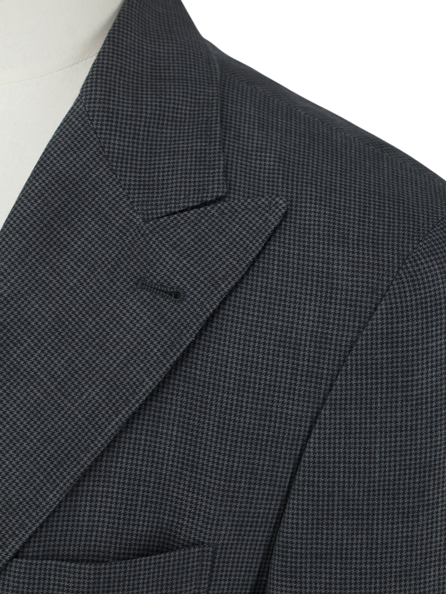 Brunello Cucinelli Warm Grey Wool, Linen & Silk Puppytooth Jacket