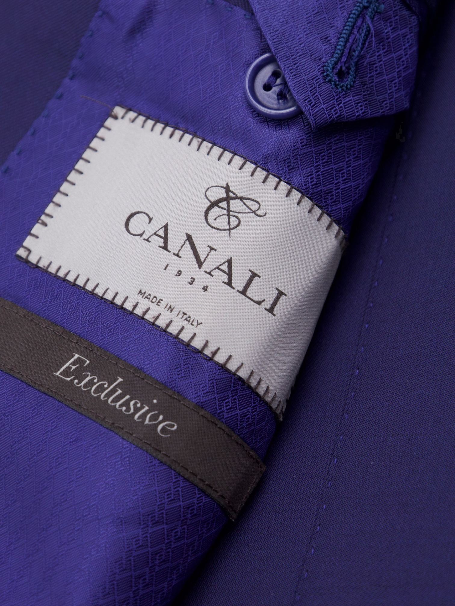 Canali Navy "Exclusive" Wool Essential Plain Suit