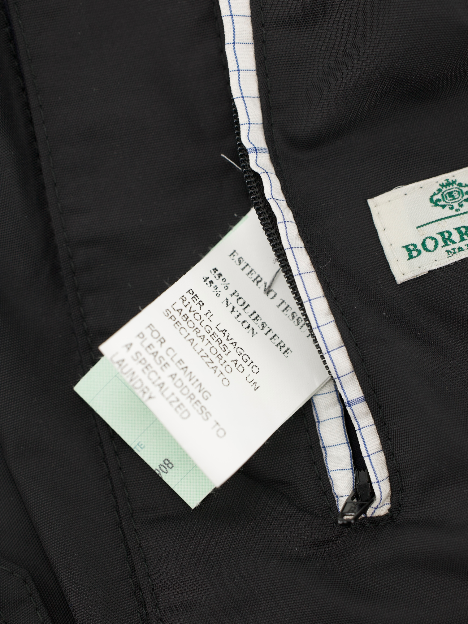 Luigi Borrelli Black Weatherproof Sartorial Trenchcoat