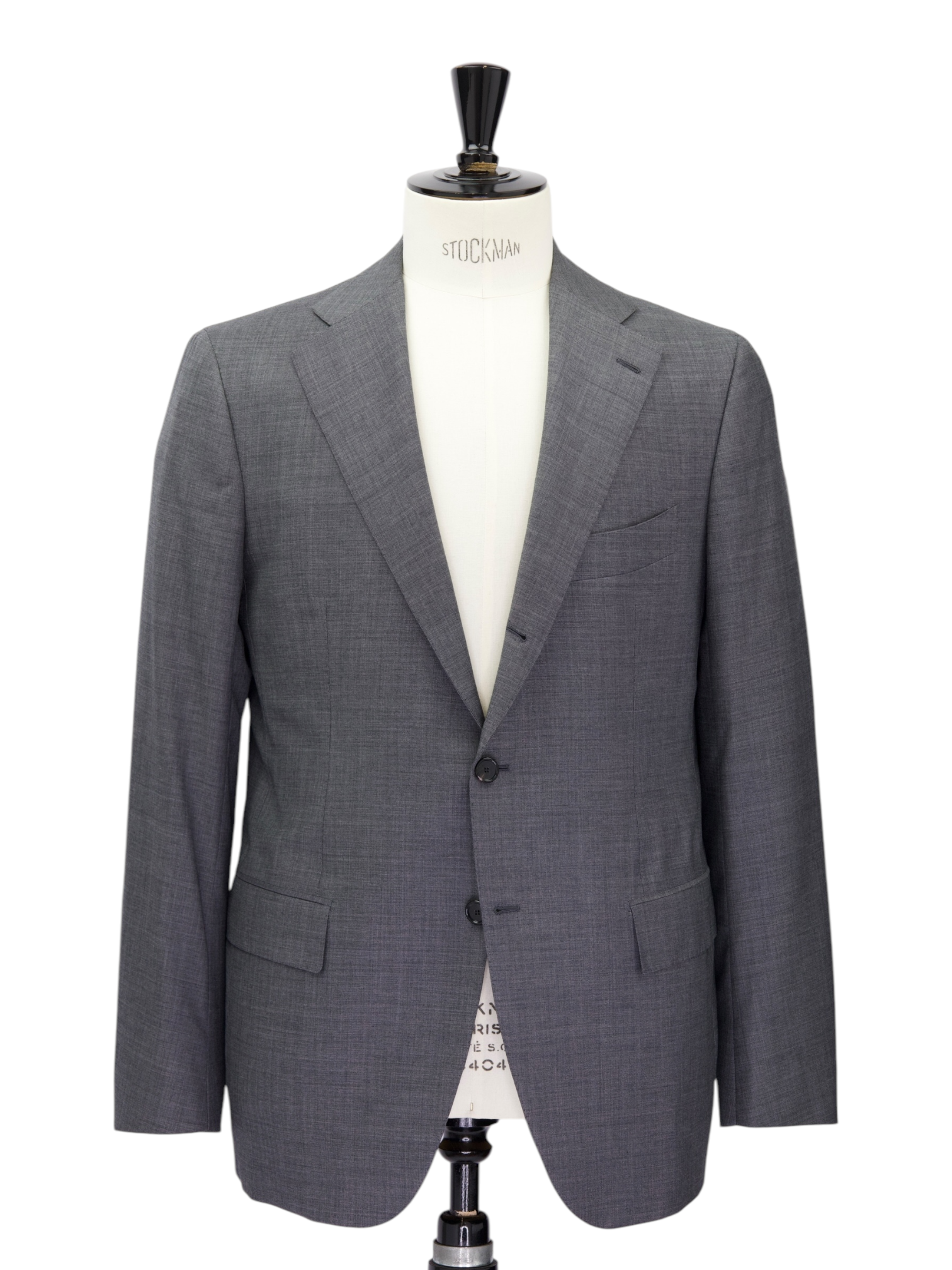 Cesare Attolini Grey Super 160's Sharkskin Suit + Extra Trousers