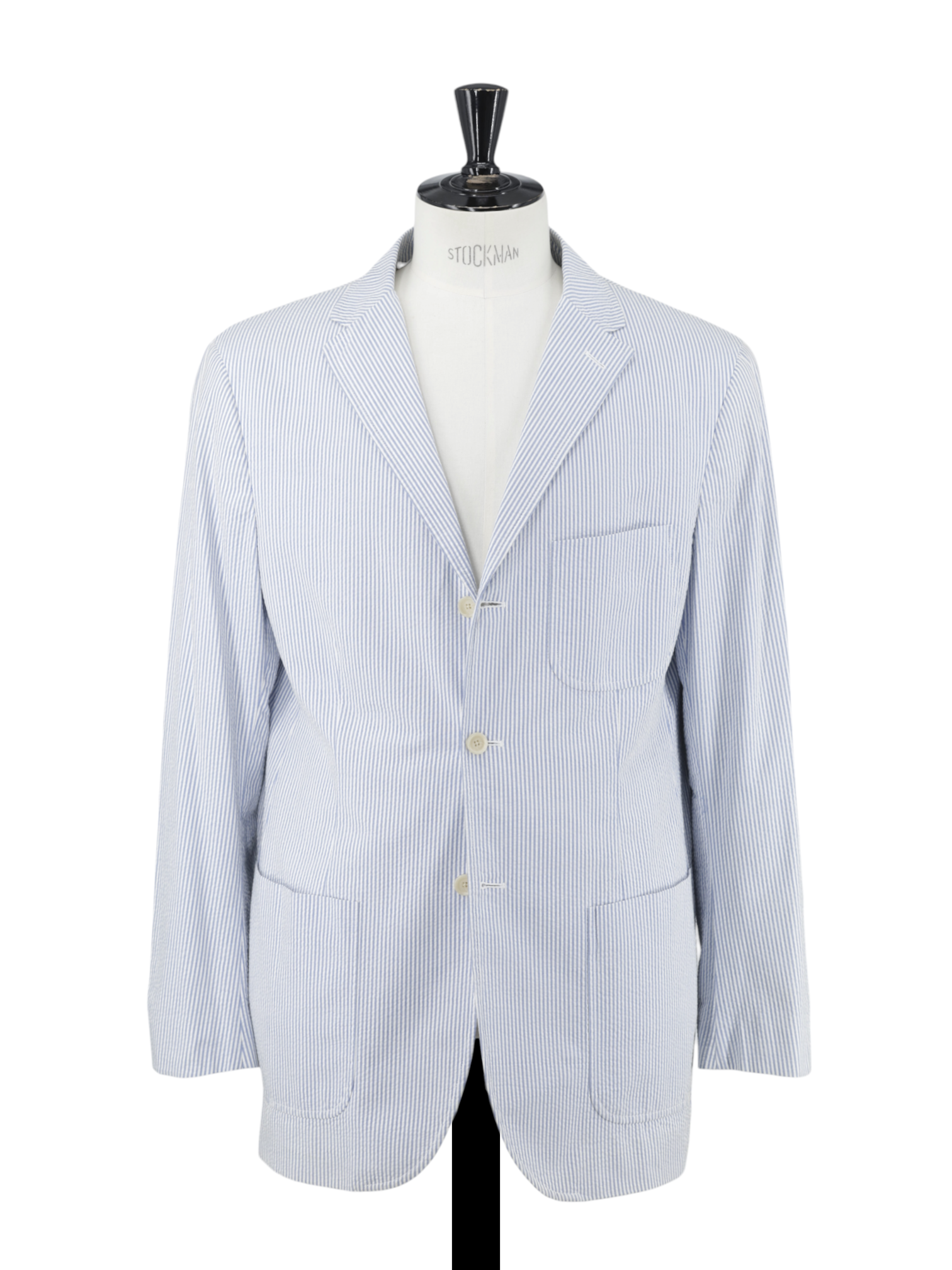 Ralph Lauren Light Blue & White Classic Pinstripe Seersucker Suit