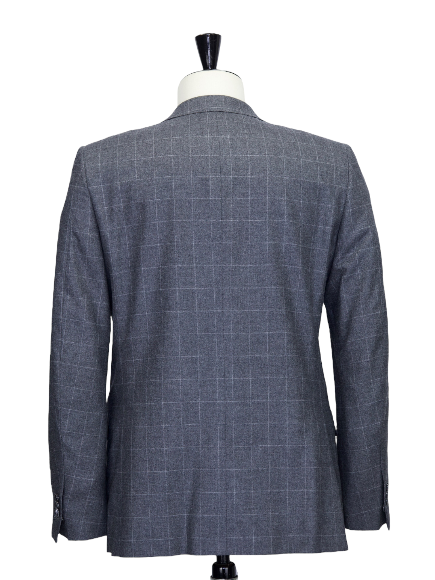 Ermenegildo Zegna Grey Cashmere & Silk Windowpane Suit