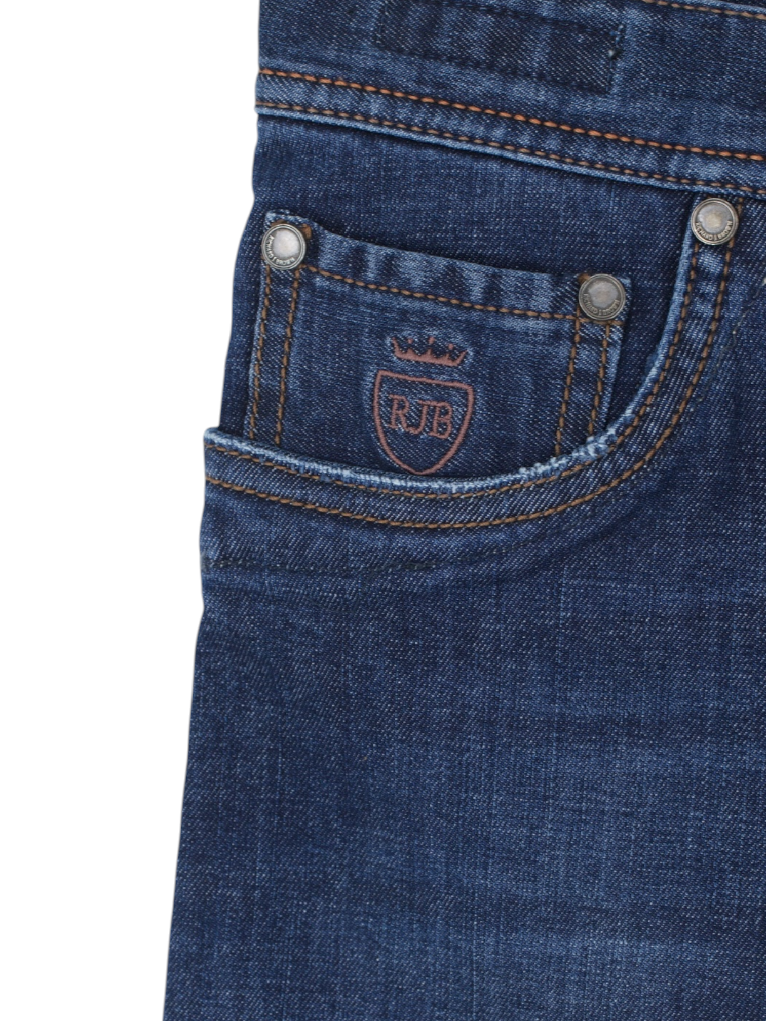 Richard J. Brown Dark Blue Cotton & Stretch Tokyo Jeans