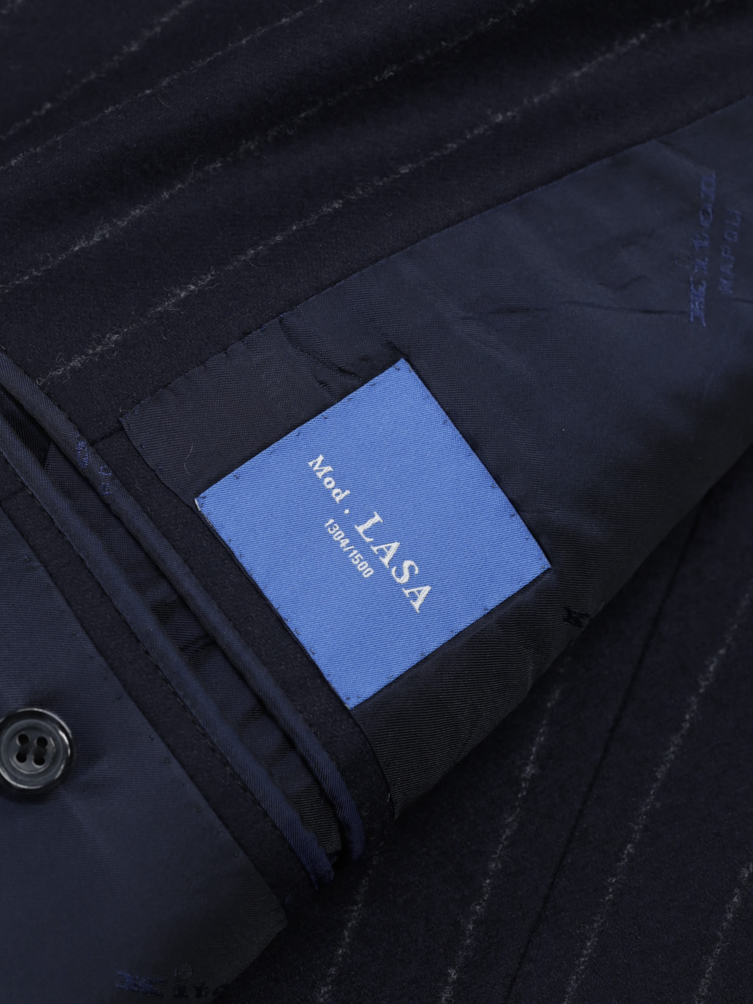 Kiton Deep Navy Wool-Flannel Chalkstripe "Lasa" Suit
