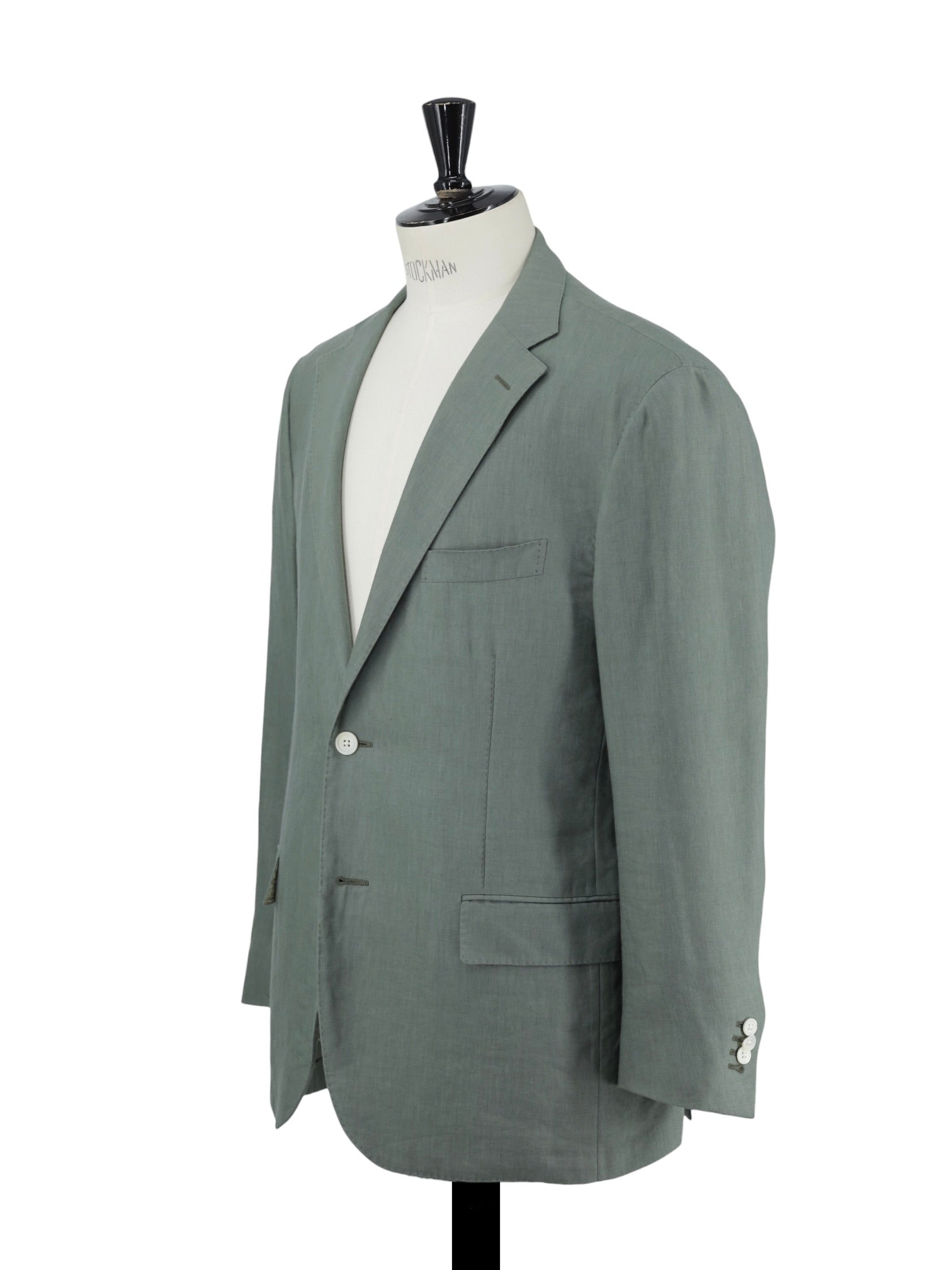 Corneliani Sage Green Linen & Silk Summer Jacket