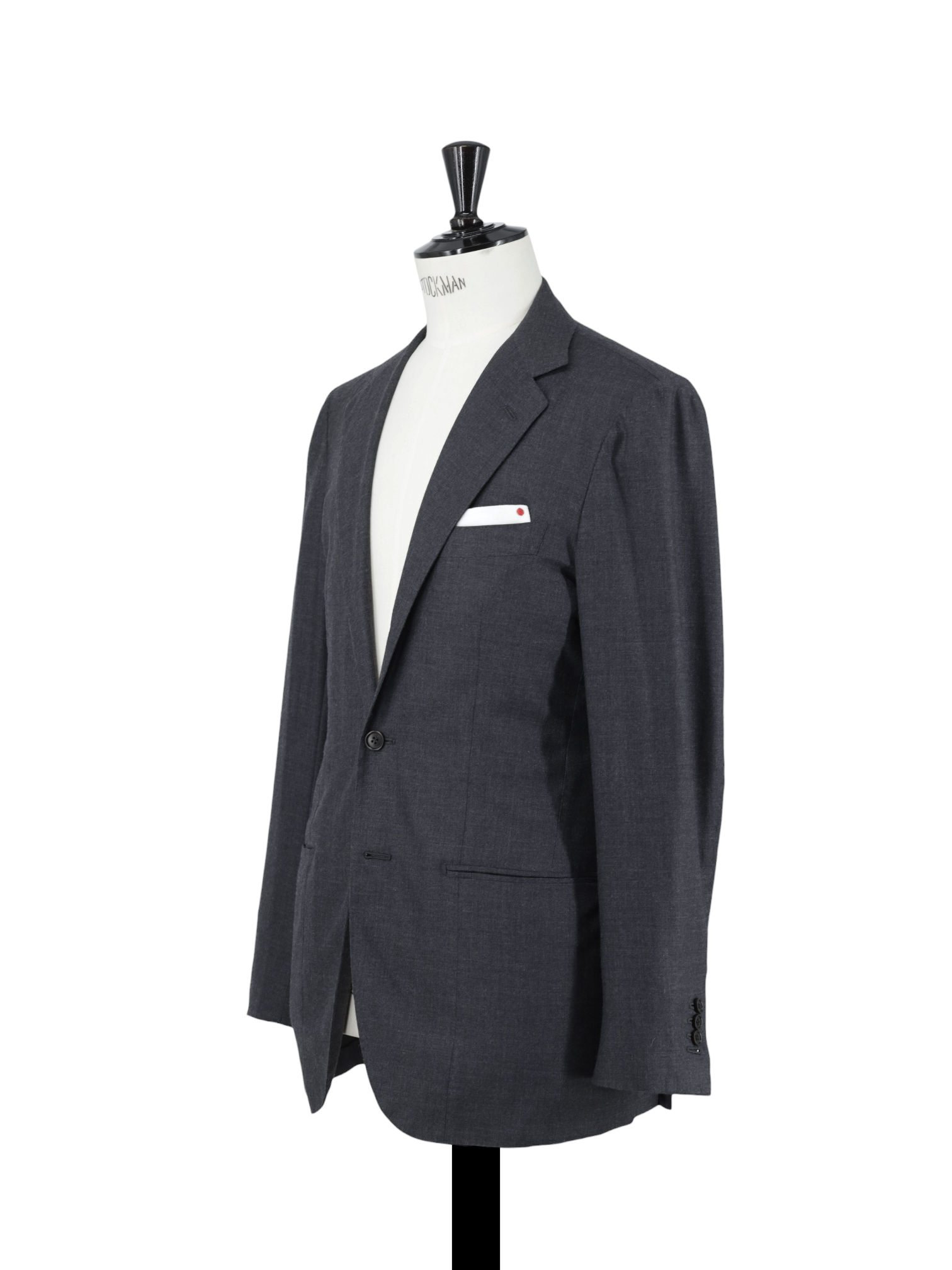 Kiton Grey Cashmere & Wool Unconstructed Jacket