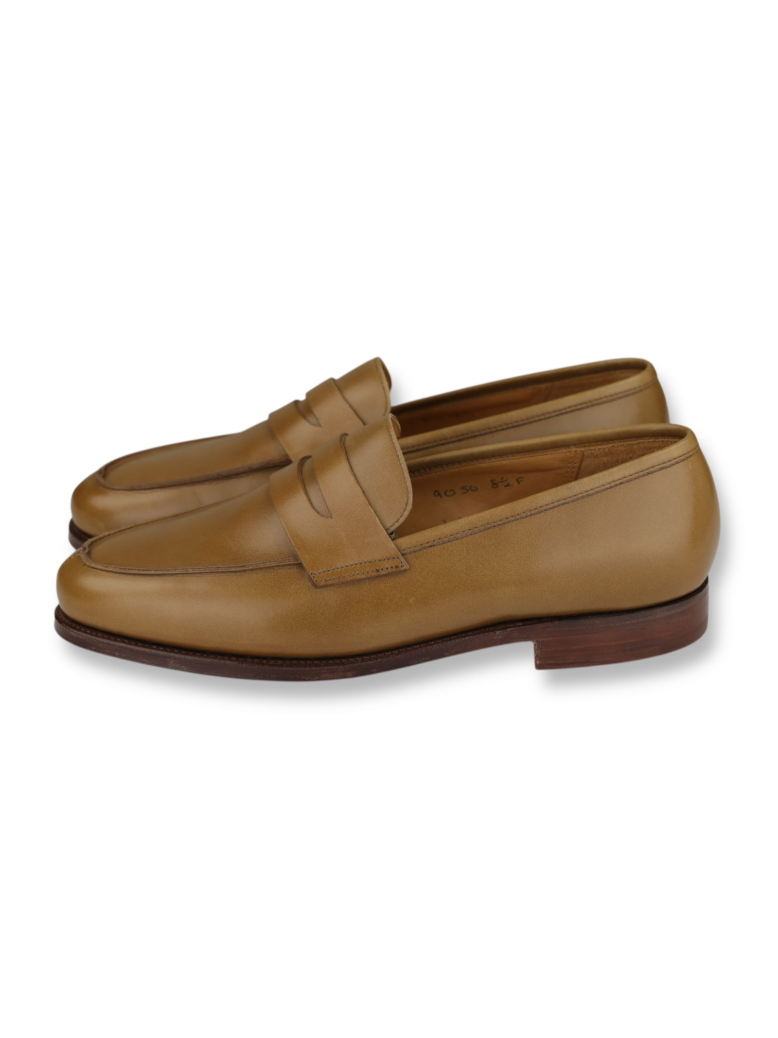 John Lobb Cognac Brown Campus Leather Penny Loafer