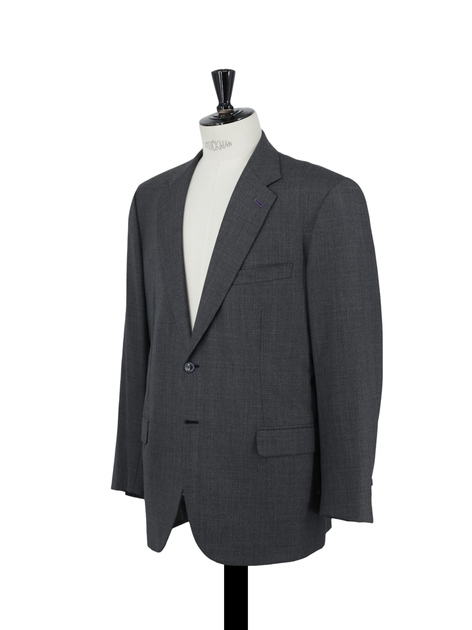 Brioni Grey Pure Wool Sharkskin Parlamento Suit