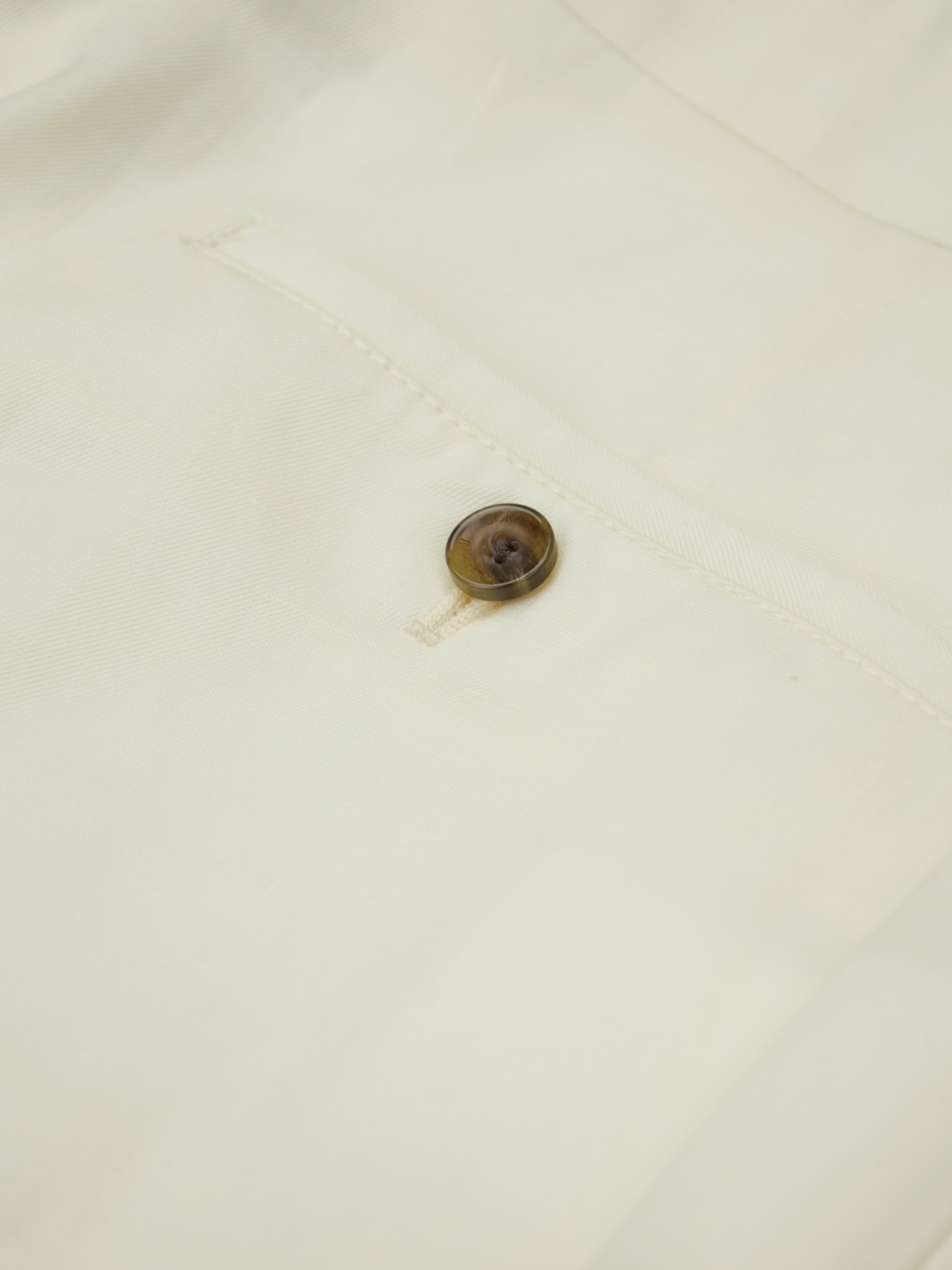 Corneliani Off-White Wool & Linen Trousers